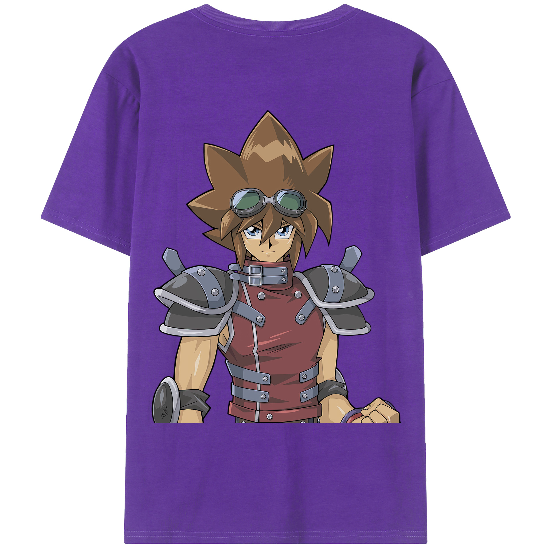 （画像用） 遊☆戯☆王 Yu-Gi-Oh! 綿100％ メンズ半袖Tシャツ（バックプリント） 通気性