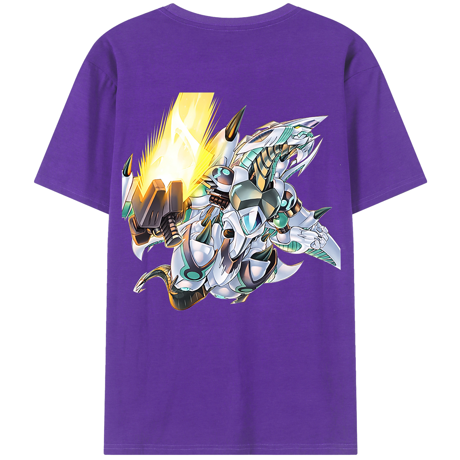 （画像用） 遊☆戯☆王 Yu-Gi-Oh! 綿100％ メンズ半袖Tシャツ（バックプリント） 通気性
