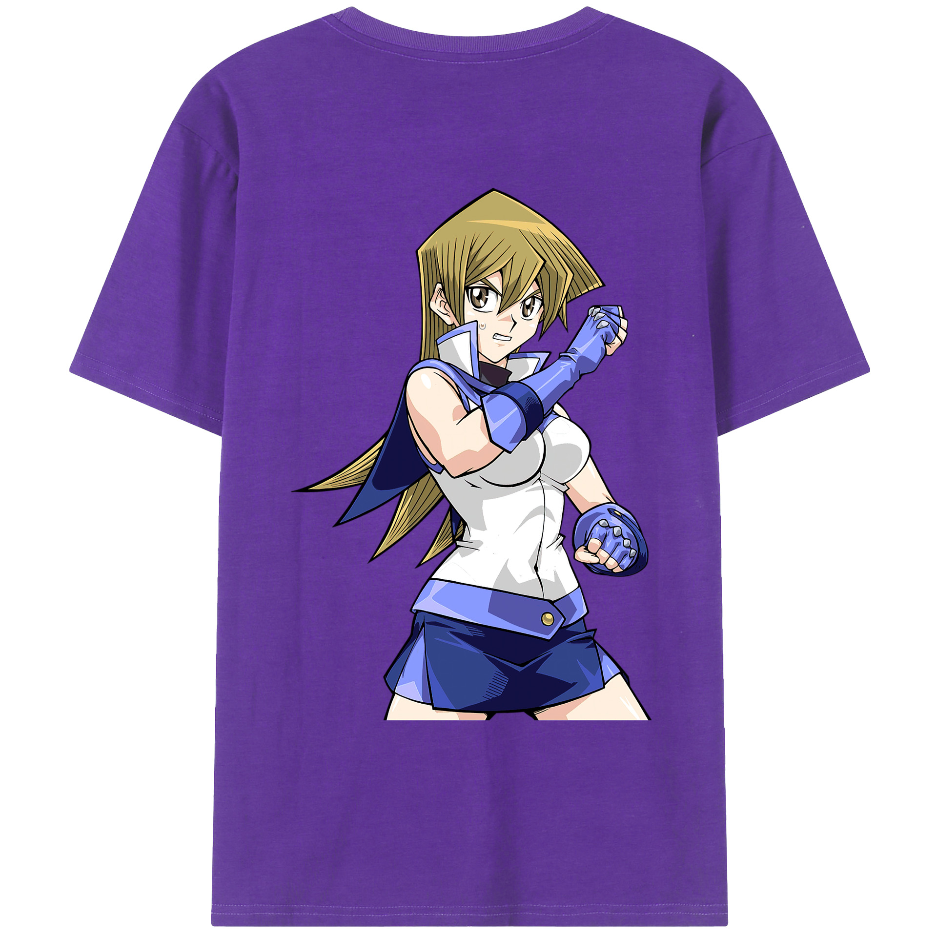（画像用） 遊☆戯☆王 Yu-Gi-Oh! 綿100％ メンズ半袖Tシャツ（バックプリント） 通気性