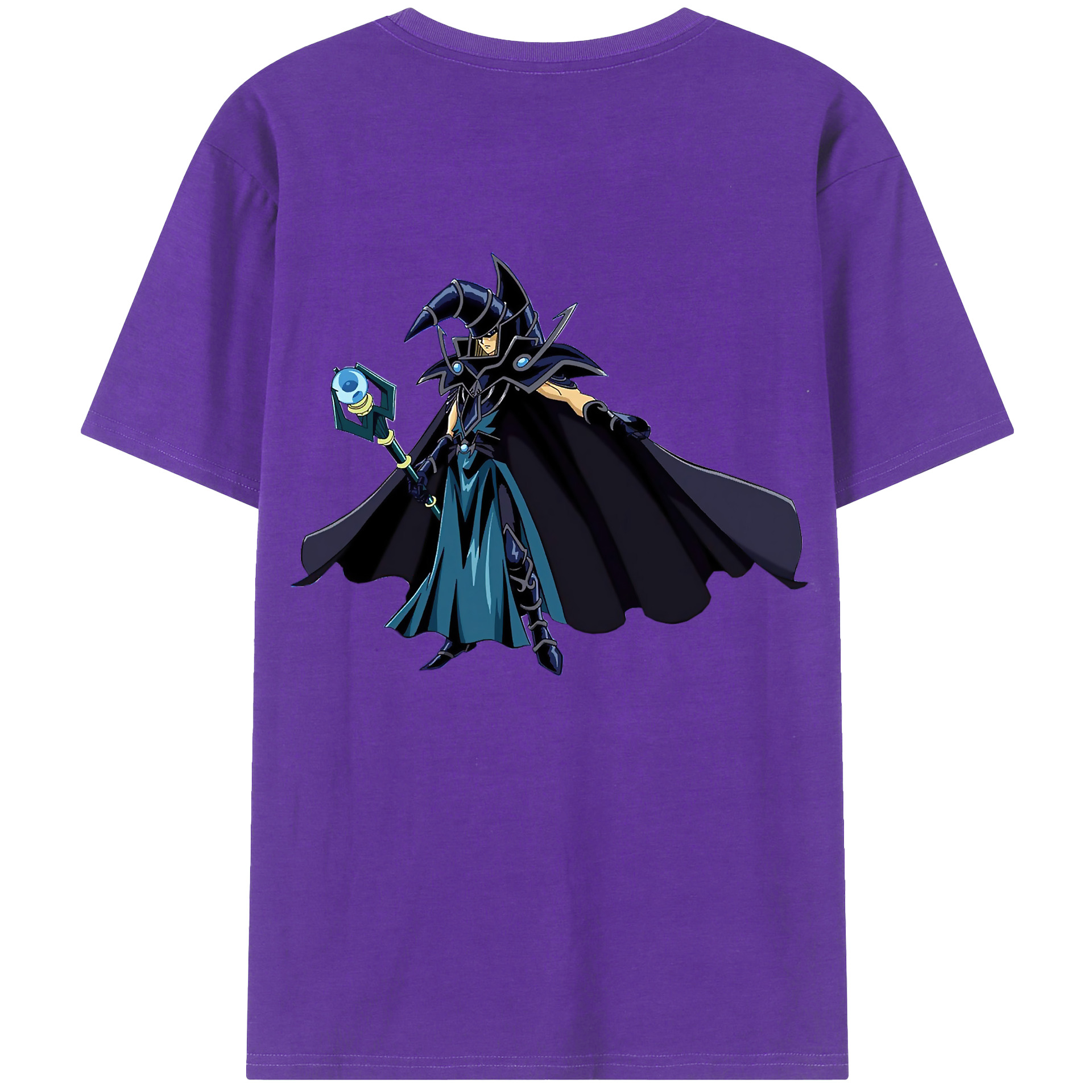 （画像用） 遊☆戯☆王 Yu-Gi-Oh! 綿100％ メンズ半袖Tシャツ（バックプリント） 通気性