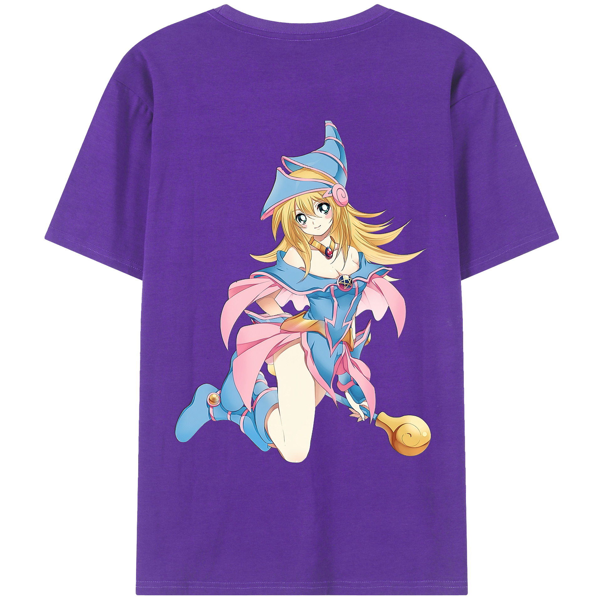 （画像用） 遊☆戯☆王 Yu-Gi-Oh! 綿100％ メンズ半袖Tシャツ（バックプリント） 通気性