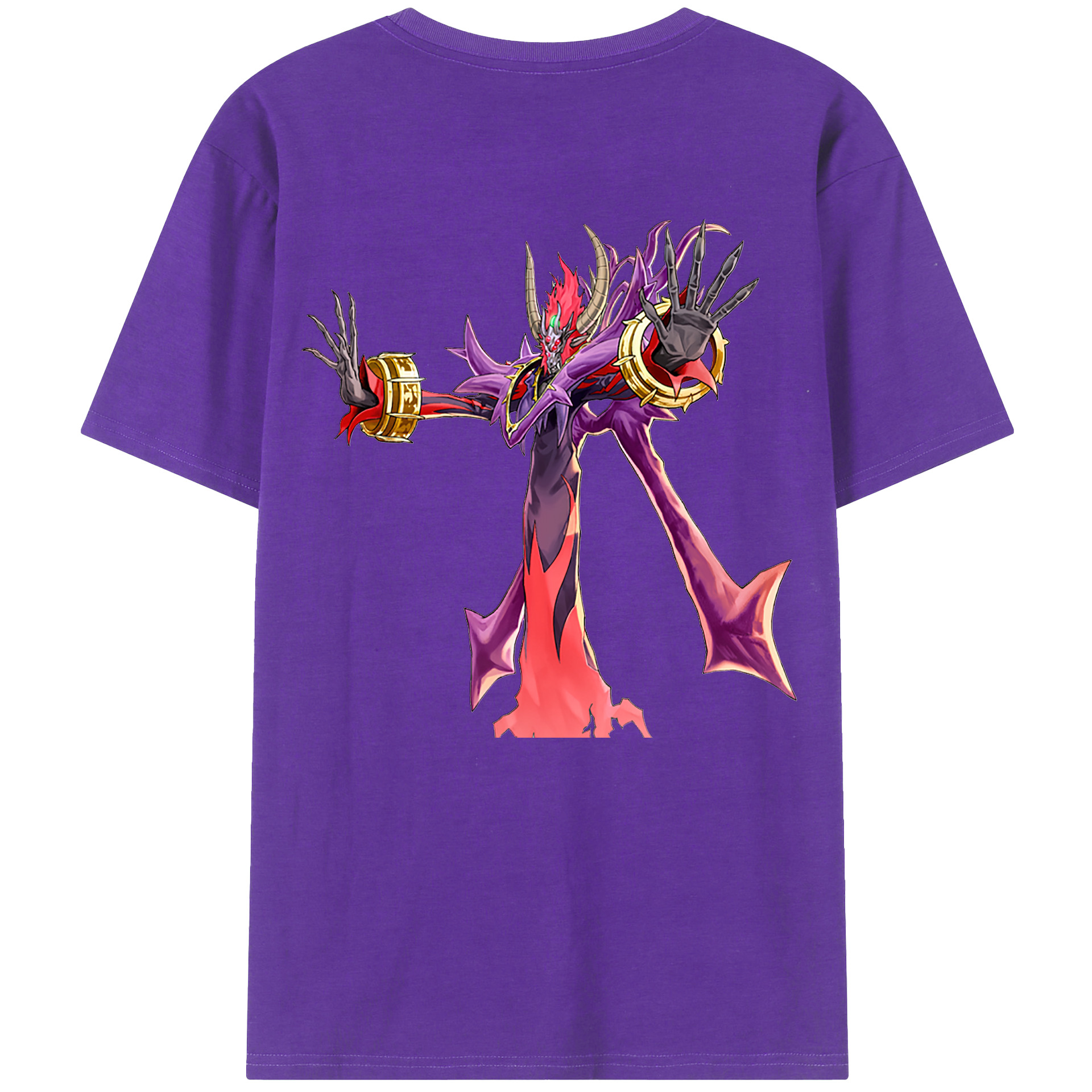 （画像用） 遊☆戯☆王 Yu-Gi-Oh! 綿100％ メンズ半袖Tシャツ（バックプリント） 通気性