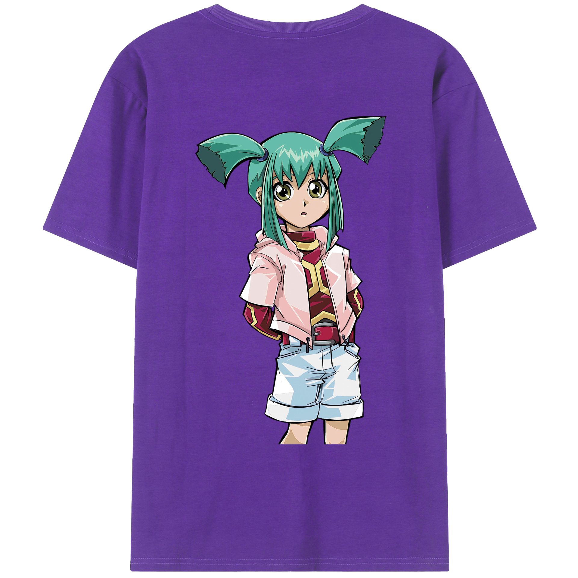 （画像用） 遊☆戯☆王 Yu-Gi-Oh! 綿100％ メンズ半袖Tシャツ（バックプリント） 通気性