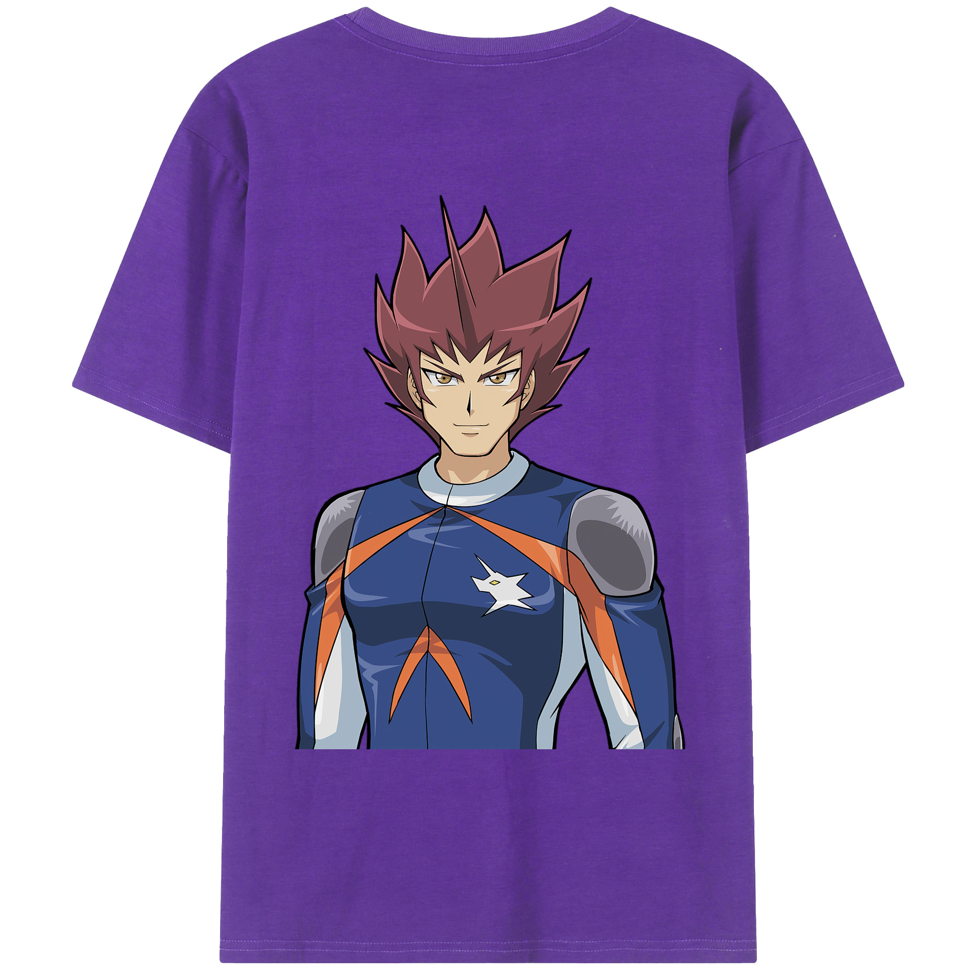 （画像用） 遊☆戯☆王 Yu-Gi-Oh! 綿100％ メンズ半袖Tシャツ（バックプリント） 通気性