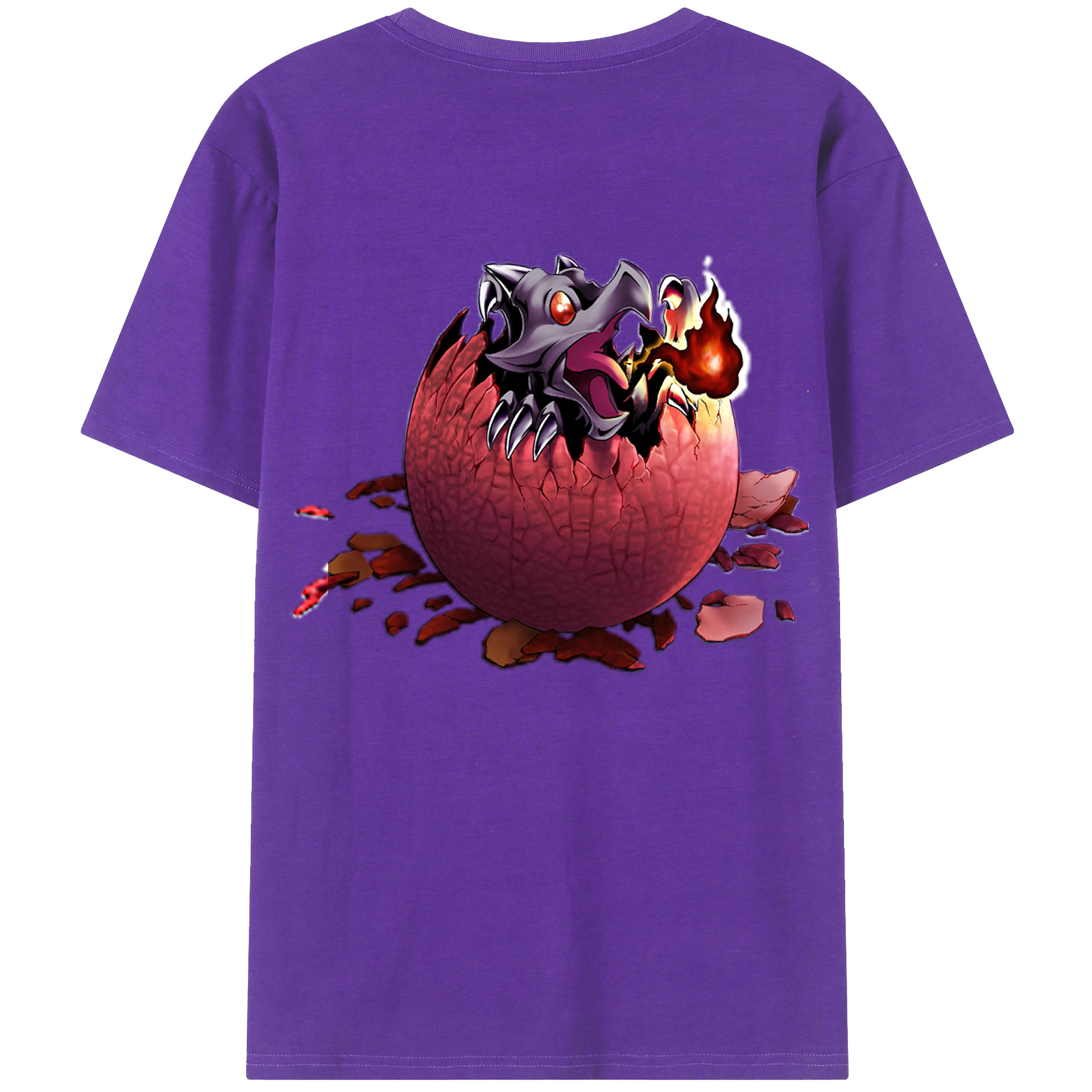 （画像用） 遊☆戯☆王 Yu-Gi-Oh! 綿100％ メンズ半袖Tシャツ（バックプリント） 通気性