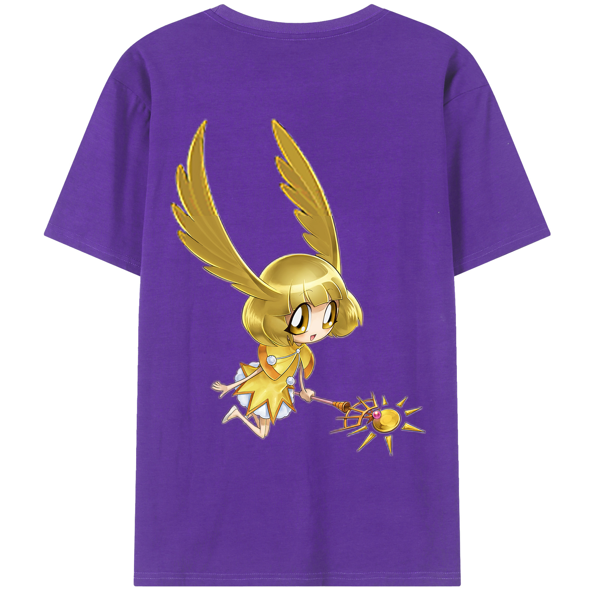 （画像用） 遊☆戯☆王 Yu-Gi-Oh! 綿100％ メンズ半袖Tシャツ（バックプリント） 通気性