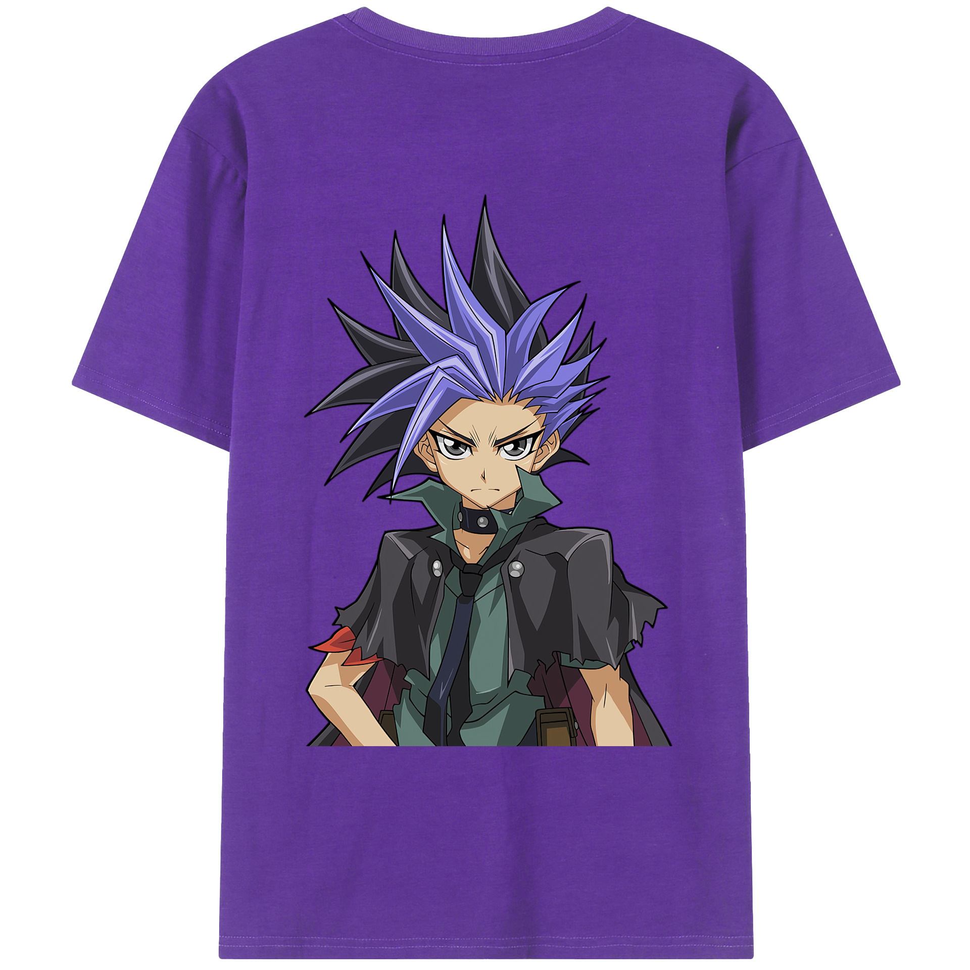 （画像用） 遊☆戯☆王 Yu-Gi-Oh! 綿100％ メンズ半袖Tシャツ（バックプリント） 通気性
