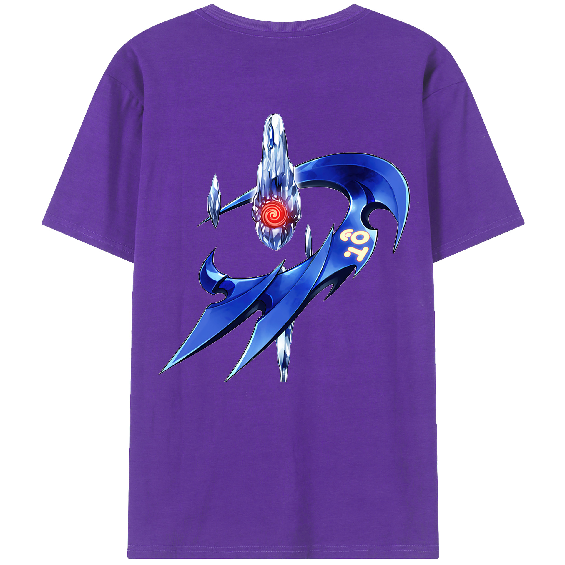 （画像用） 遊☆戯☆王 Yu-Gi-Oh! 綿100％ メンズ半袖Tシャツ（バックプリント） 通気性