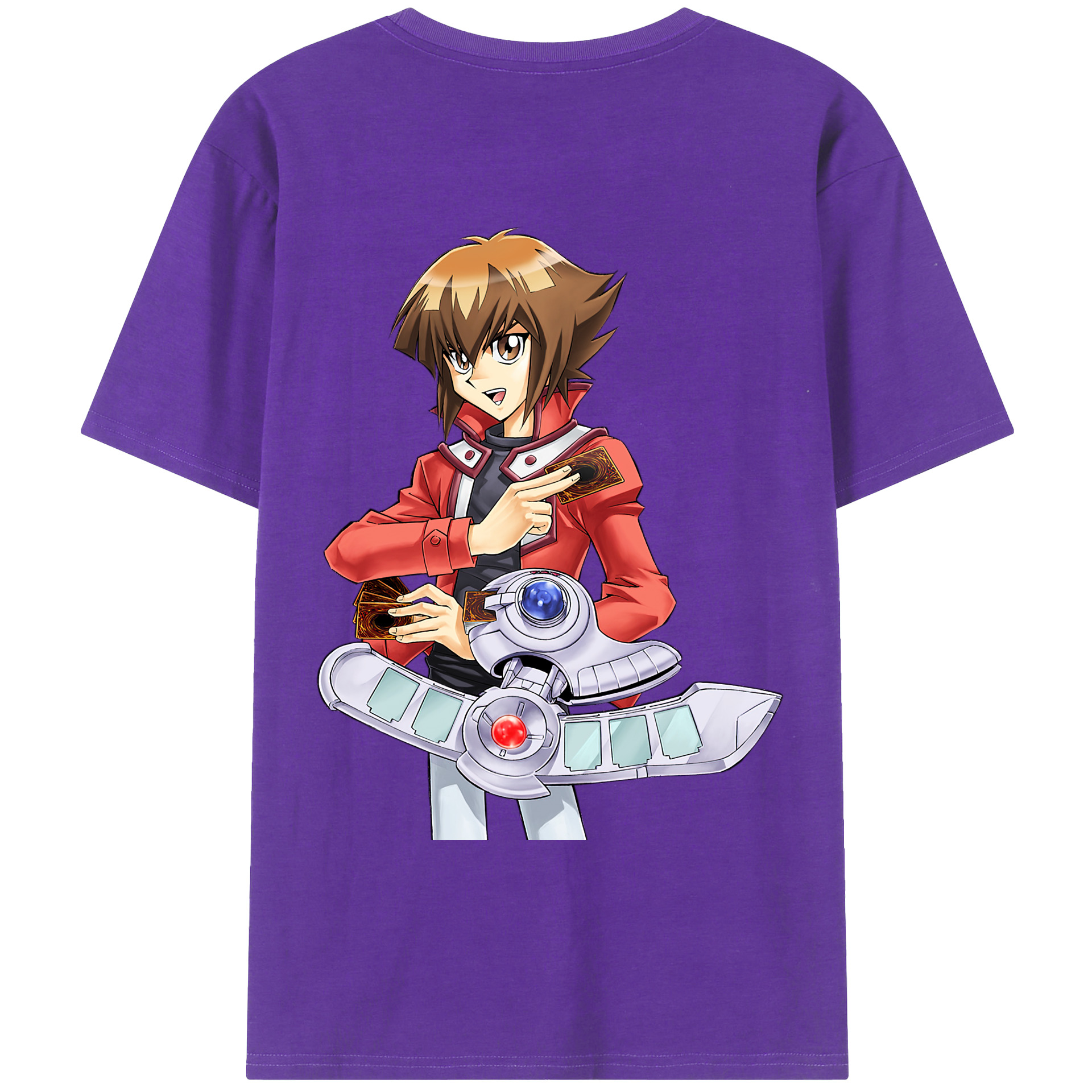 （画像用） 遊☆戯☆王 Yu-Gi-Oh! 綿100％ メンズ半袖Tシャツ（バックプリント） 通気性