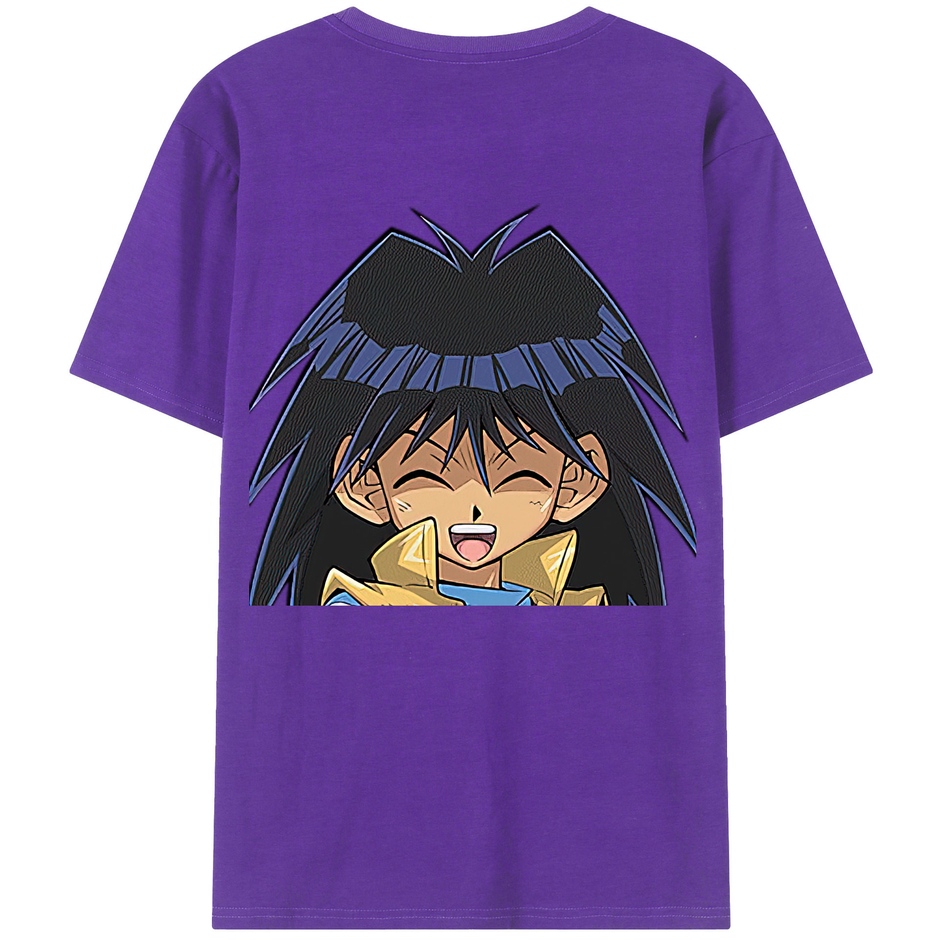 （画像用） 遊☆戯☆王 Yu-Gi-Oh! 綿100％ メンズ半袖Tシャツ（バックプリント） 通気性
