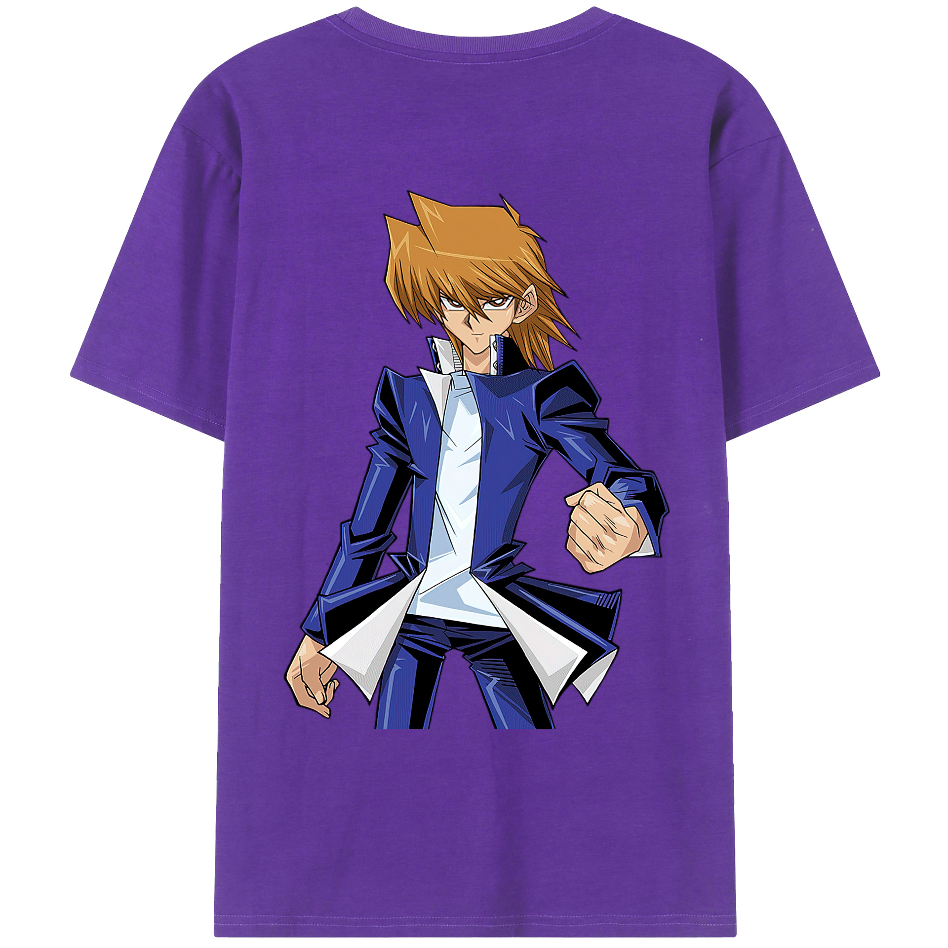 （画像用） 遊☆戯☆王 Yu-Gi-Oh! 綿100％ メンズ半袖Tシャツ（バックプリント） 通気性