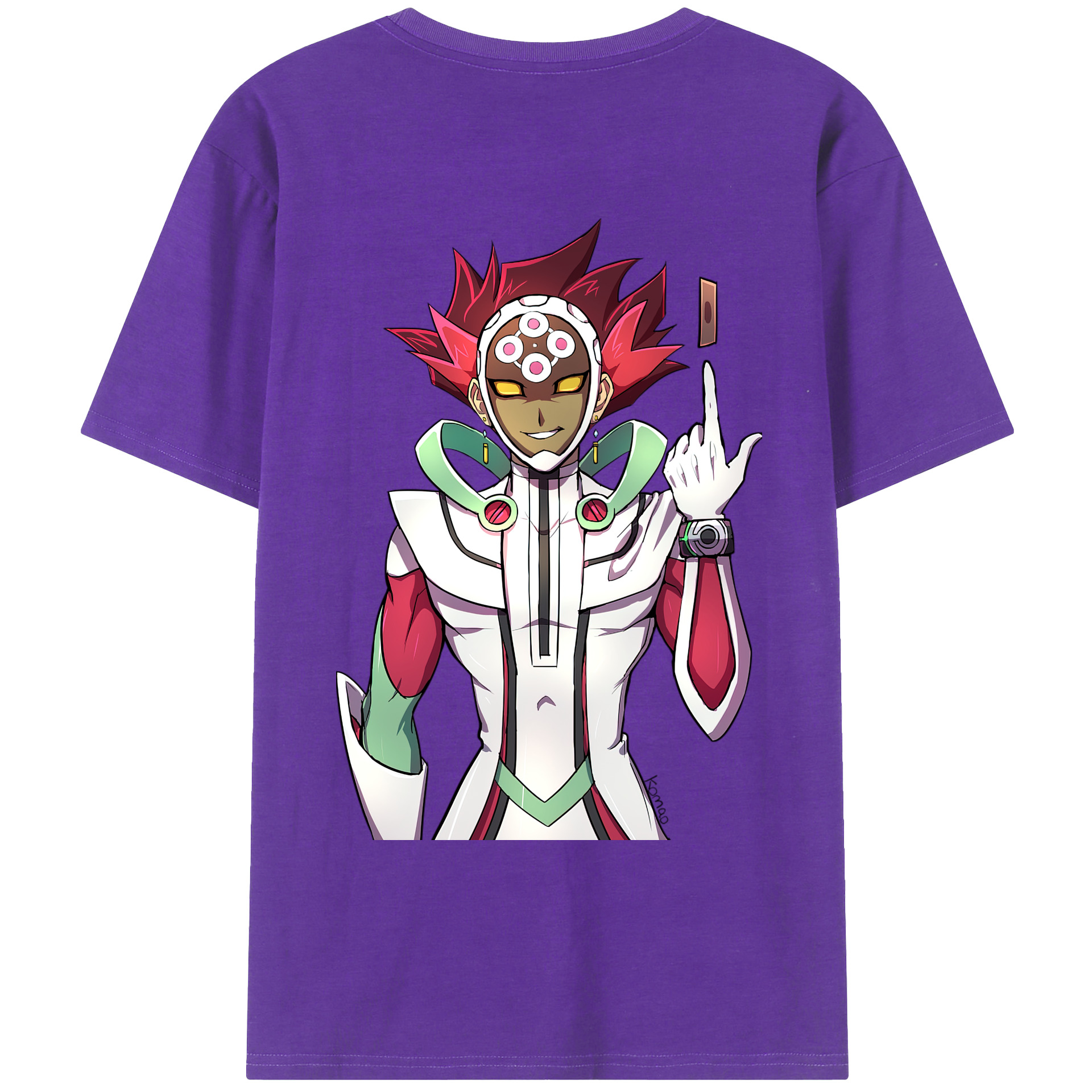（画像用） 遊☆戯☆王 Yu-Gi-Oh! 綿100％ メンズ半袖Tシャツ（バックプリント） 通気性