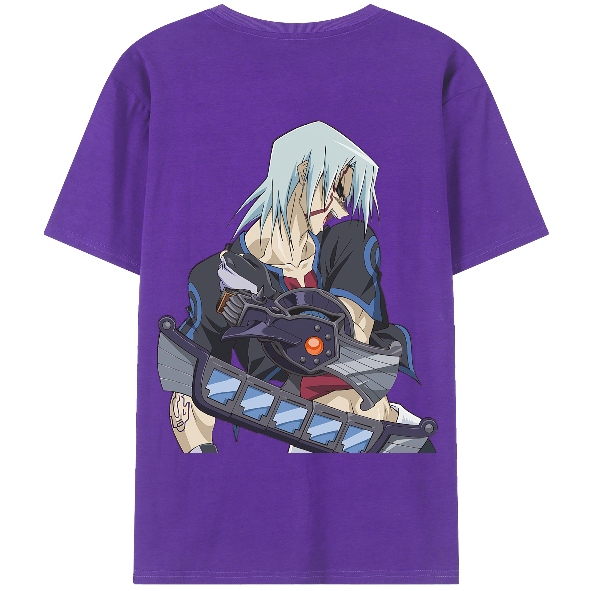 （画像用） 遊☆戯☆王 Yu-Gi-Oh! 綿100％ メンズ半袖Tシャツ（バックプリント） 通気性