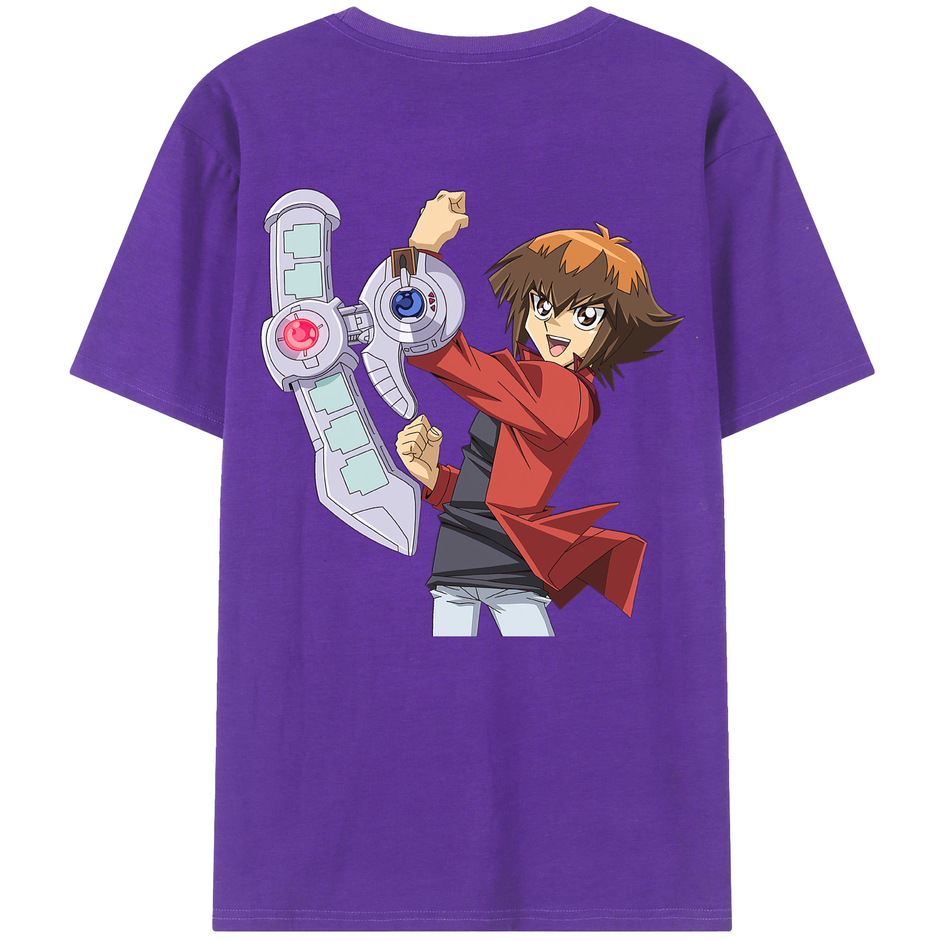 （画像用） 遊☆戯☆王 Yu-Gi-Oh! 綿100％ メンズ半袖Tシャツ（バックプリント） 通気性