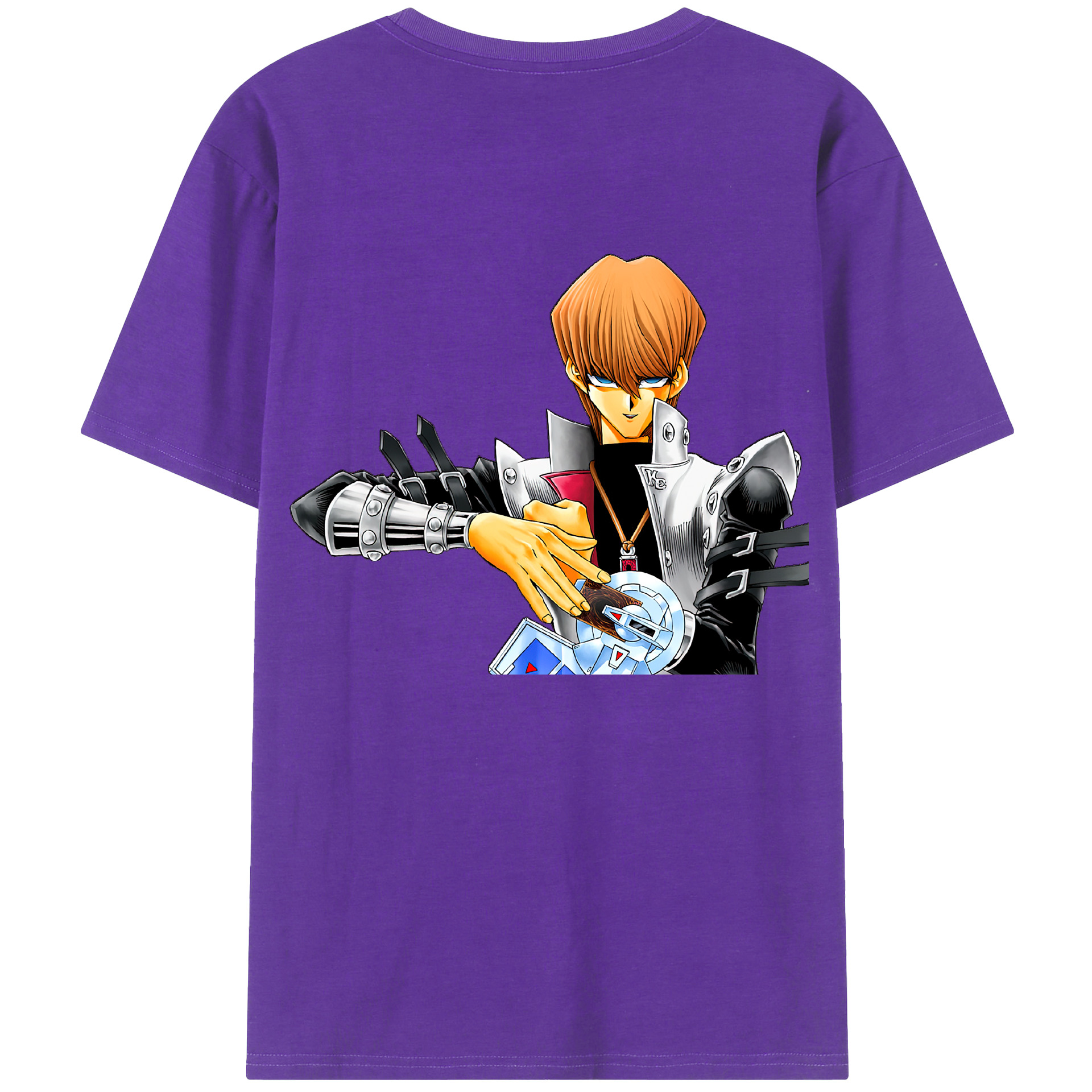 （画像用） 遊☆戯☆王 Yu-Gi-Oh! 綿100％ メンズ半袖Tシャツ（バックプリント） 通気性
