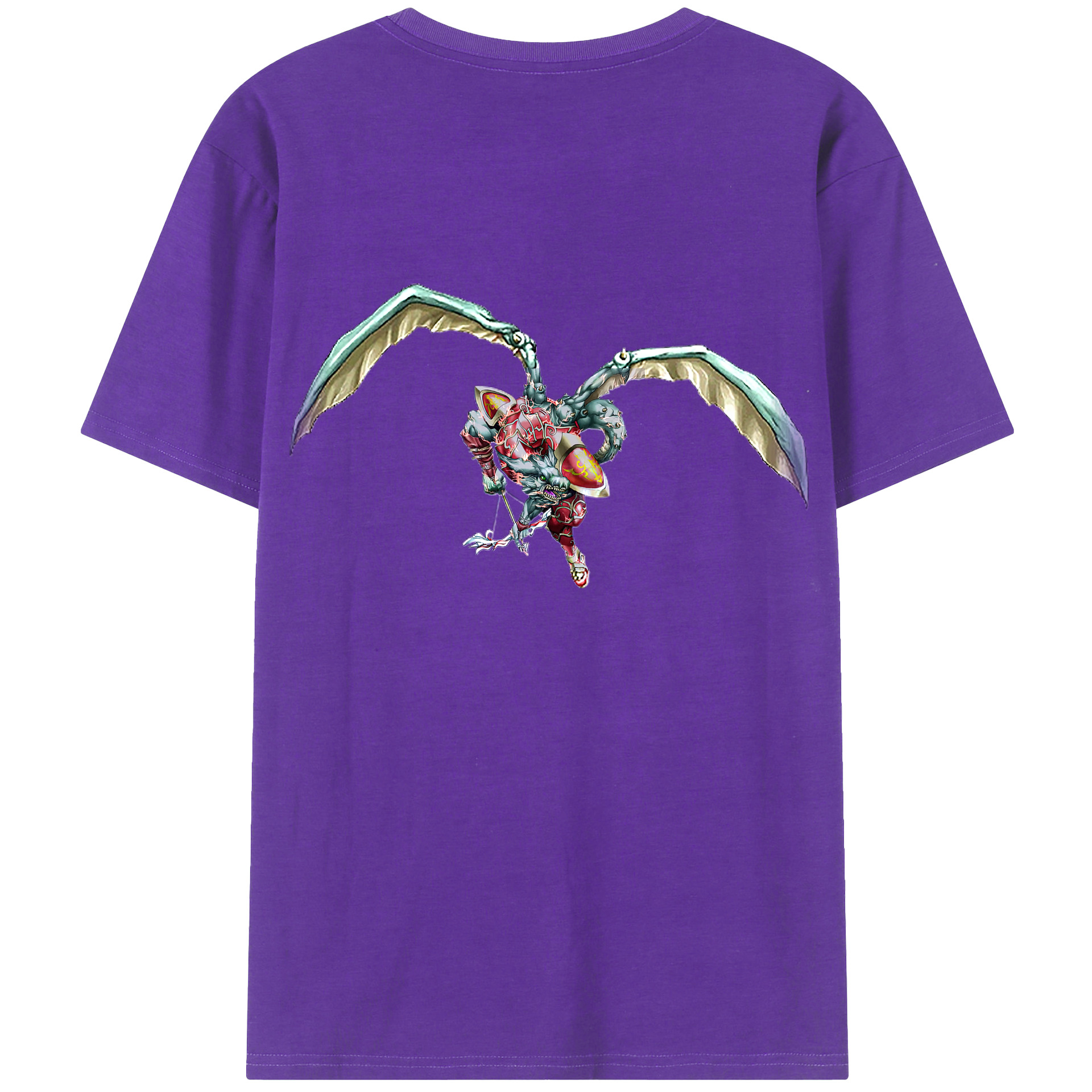 （画像用） 遊☆戯☆王 Yu-Gi-Oh! 綿100％ メンズ半袖Tシャツ（バックプリント） 通気性
