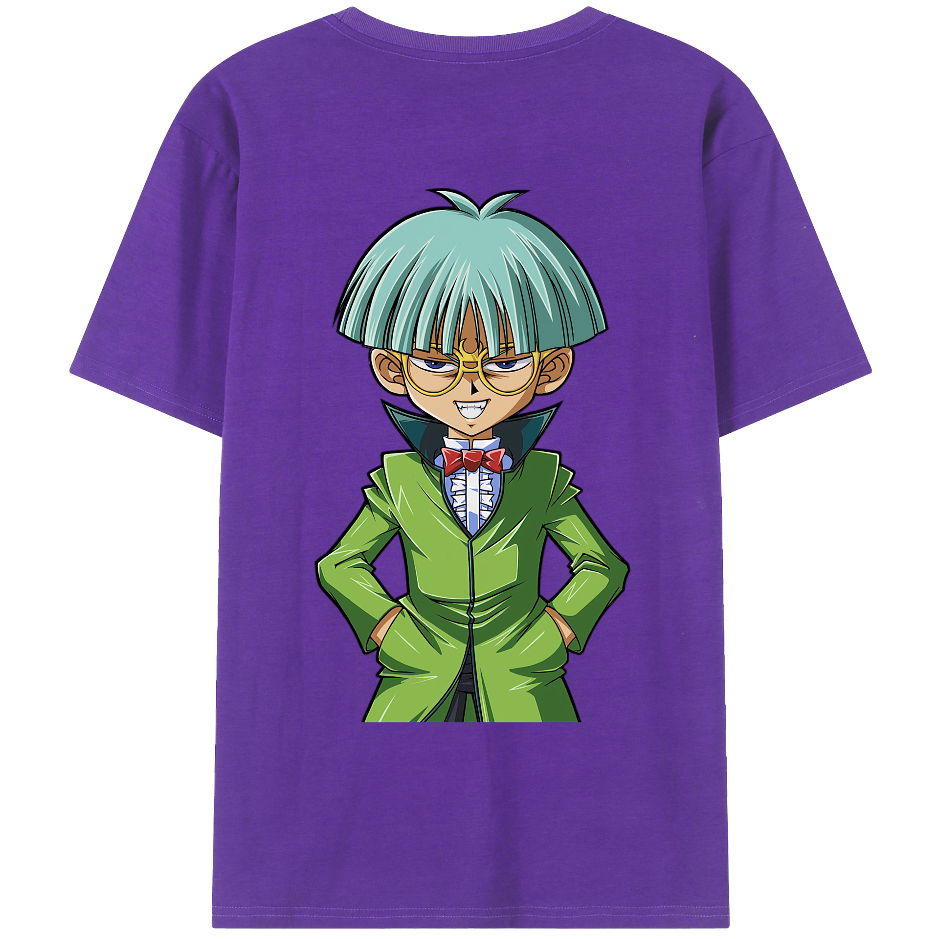 （画像用） 遊☆戯☆王 Yu-Gi-Oh! 綿100％ メンズ半袖Tシャツ（バックプリント） 通気性