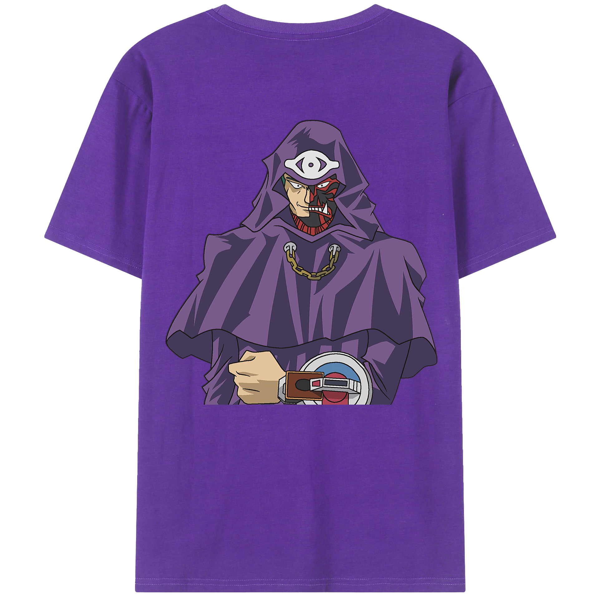 （画像用） 遊☆戯☆王 Yu-Gi-Oh! 綿100％ メンズ半袖Tシャツ（バックプリント） 通気性