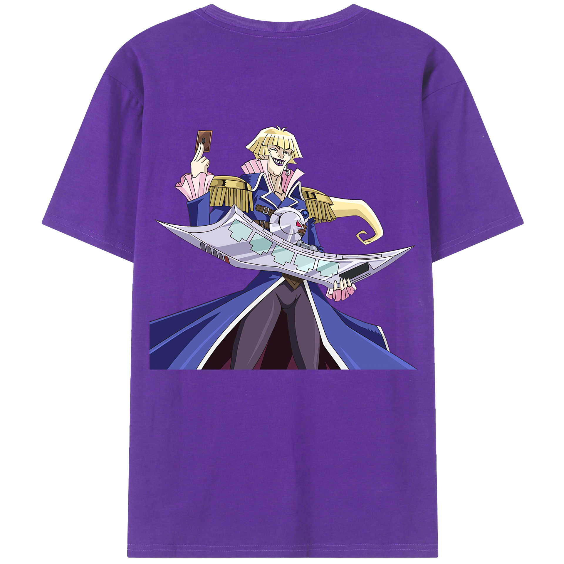 （画像用） 遊☆戯☆王 Yu-Gi-Oh! 綿100％ メンズ半袖Tシャツ（バックプリント） 通気性