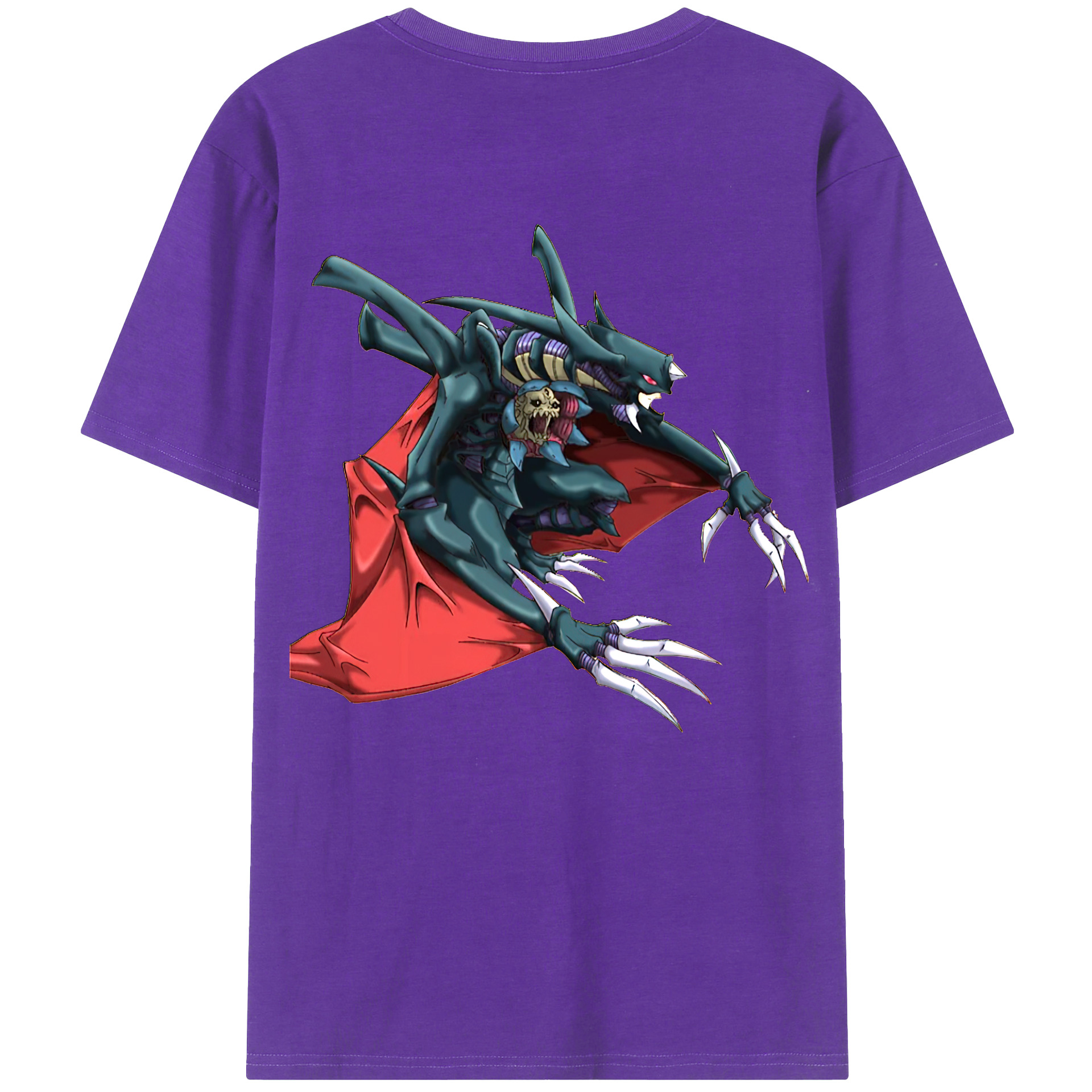 （画像用） 遊☆戯☆王 Yu-Gi-Oh! 綿100％ メンズ半袖Tシャツ（バックプリント） 通気性