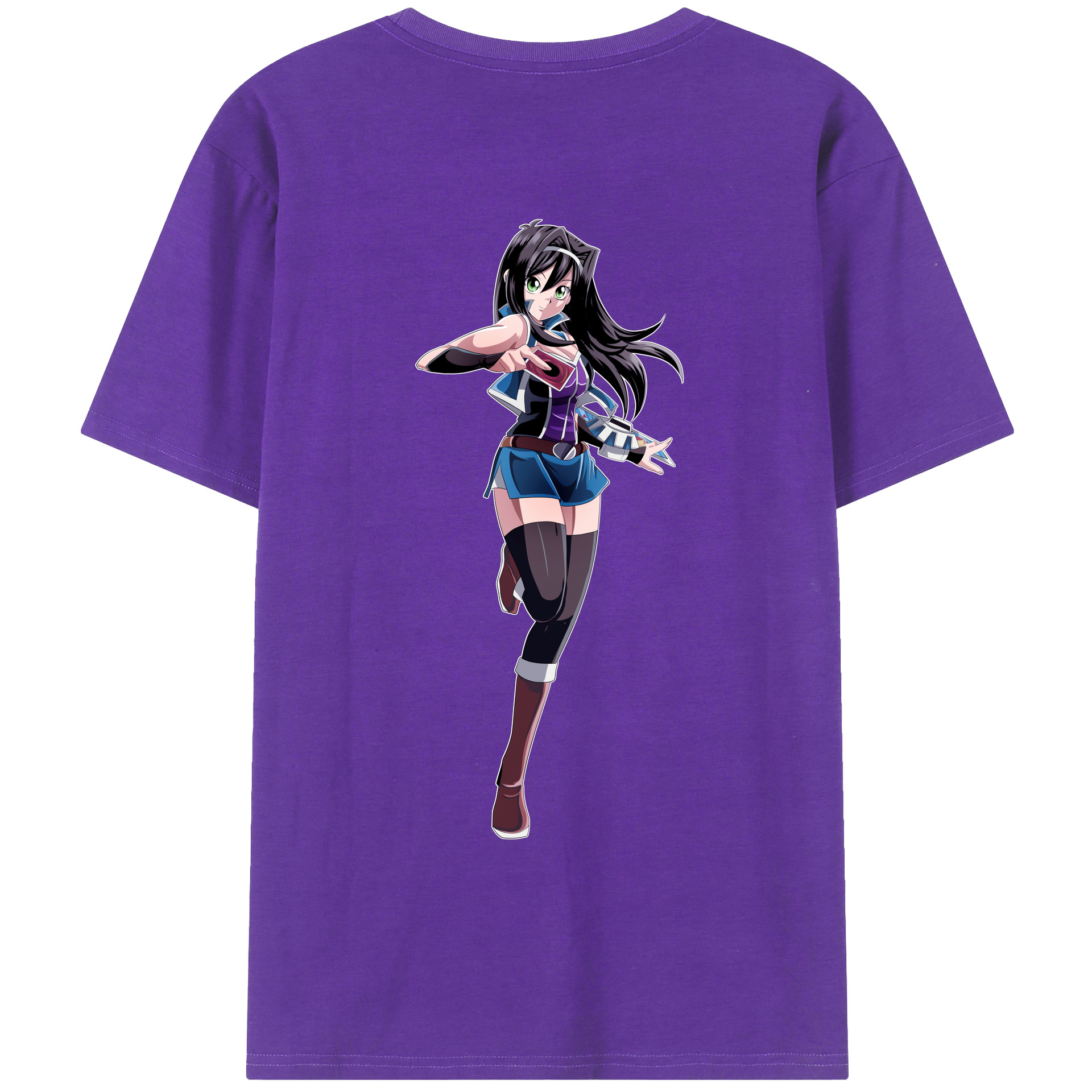 （画像用） 遊☆戯☆王 Yu-Gi-Oh! 綿100％ メンズ半袖Tシャツ（バックプリント） 通気性