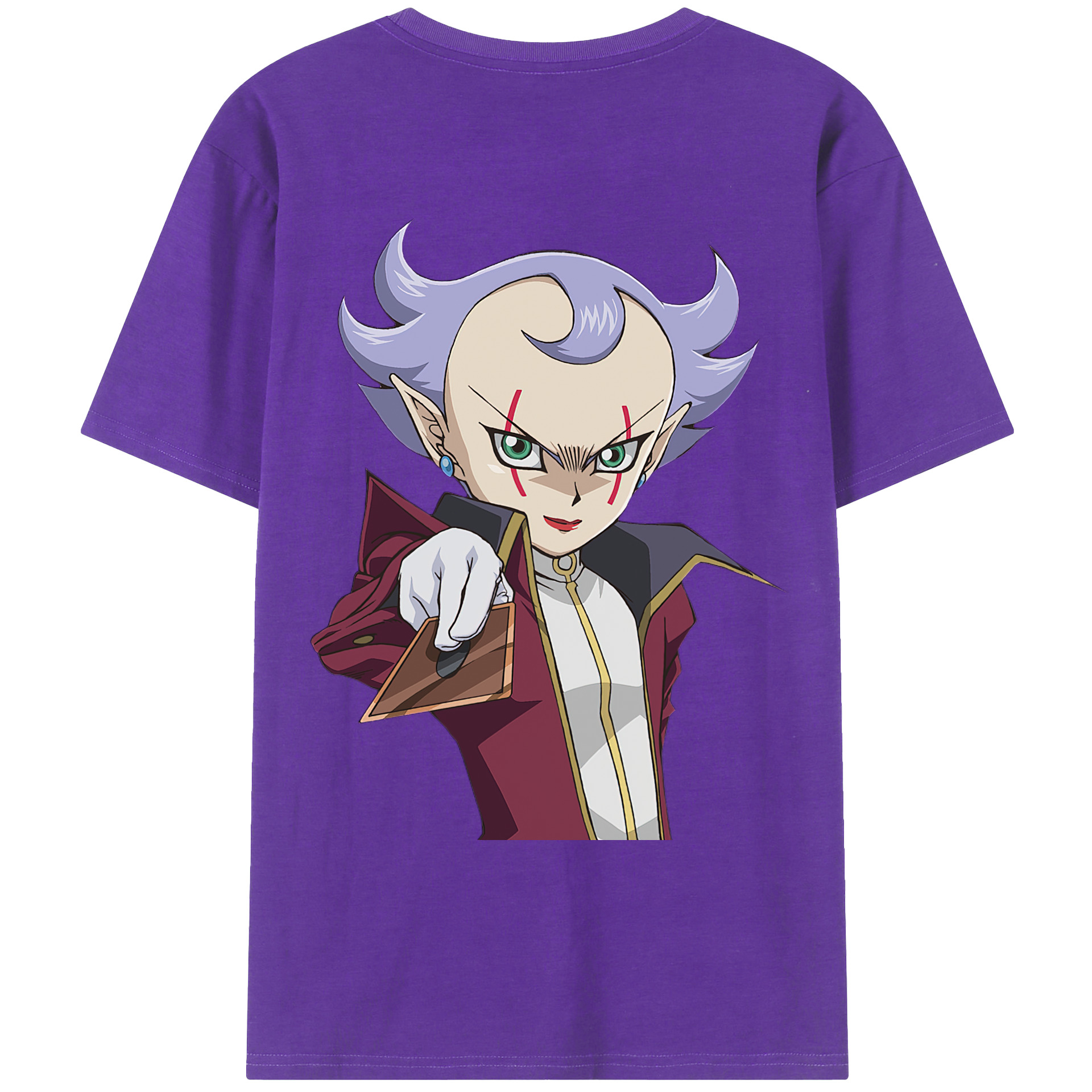 （画像用） 遊☆戯☆王 Yu-Gi-Oh! 綿100％ メンズ半袖Tシャツ（バックプリント） 通気性