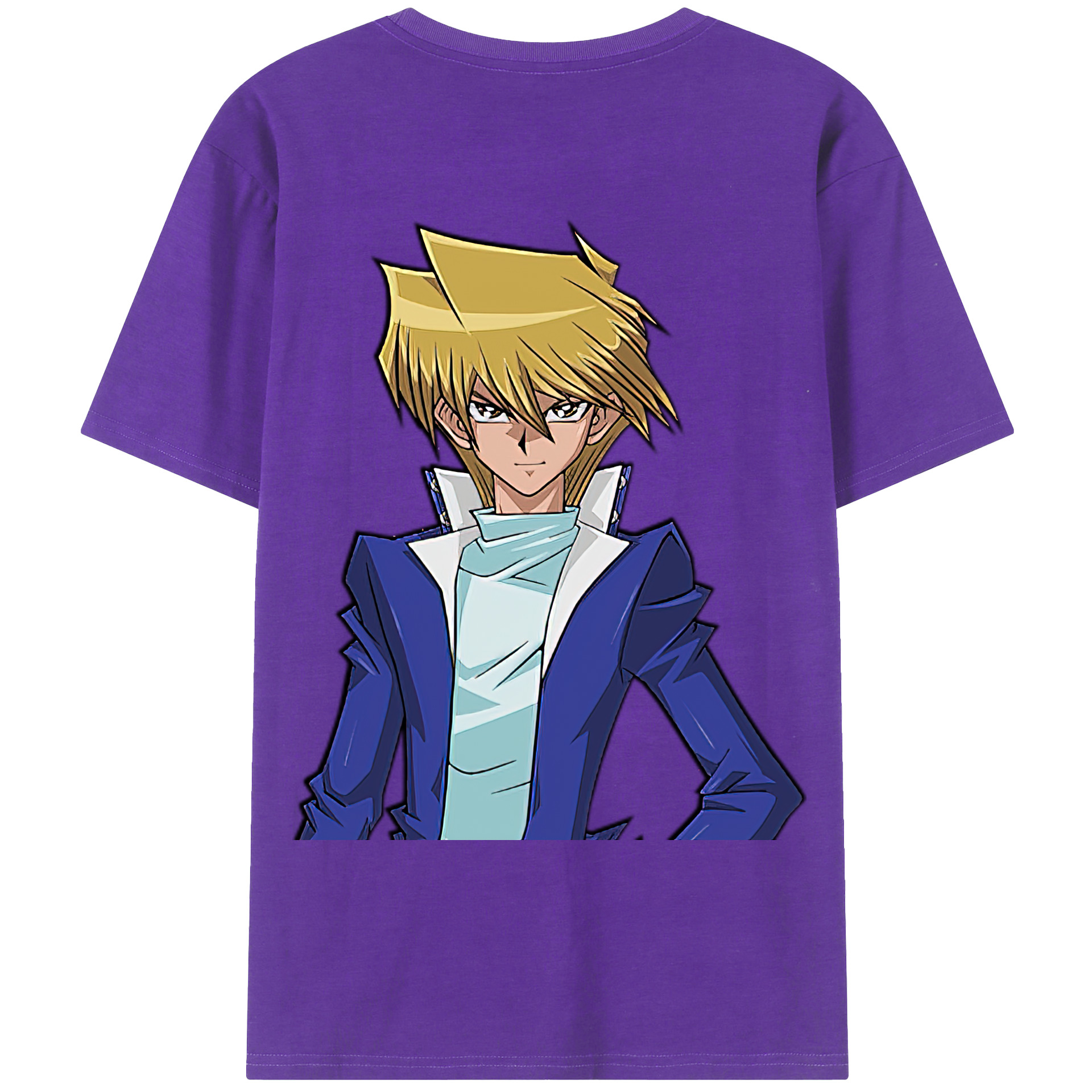 （画像用） 遊☆戯☆王 Yu-Gi-Oh! 綿100％ メンズ半袖Tシャツ（バックプリント） 通気性