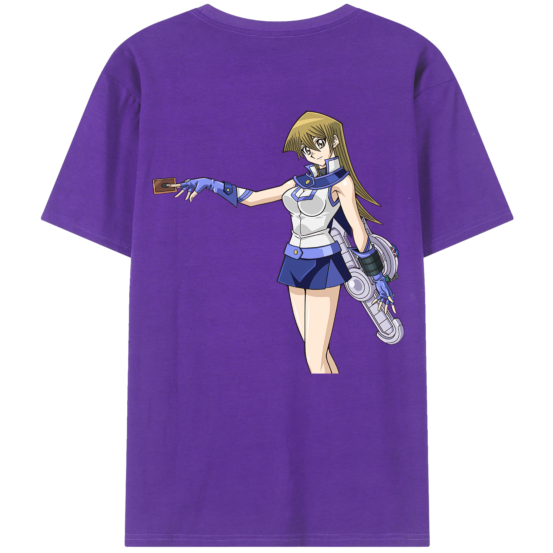 （画像用） 遊☆戯☆王 Yu-Gi-Oh! 綿100％ メンズ半袖Tシャツ（バックプリント） 通気性