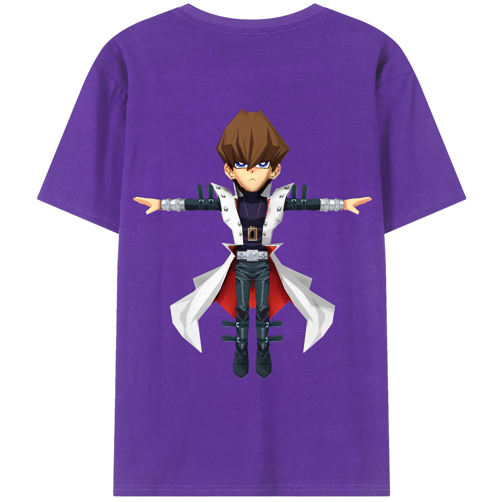 （画像用） 遊☆戯☆王 Yu-Gi-Oh! 綿100％ メンズ半袖Tシャツ（バックプリント） 通気性