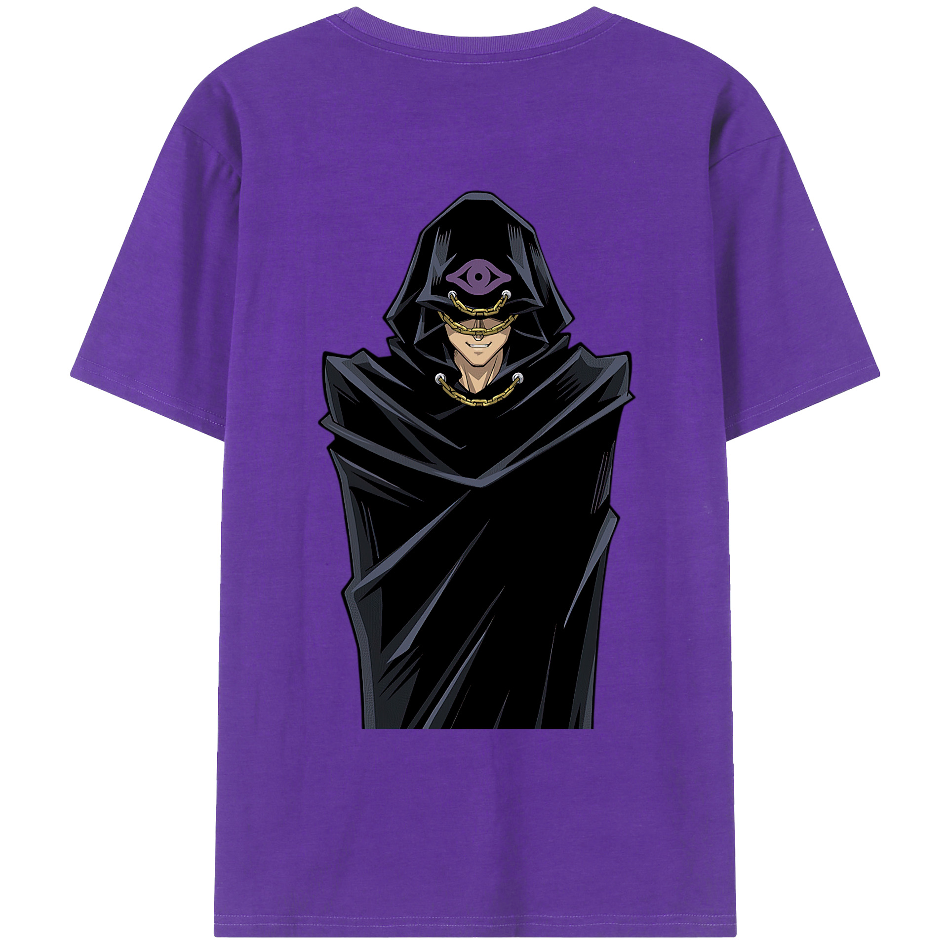 （画像用） 遊☆戯☆王 Yu-Gi-Oh! 綿100％ メンズ半袖Tシャツ（バックプリント） 通気性