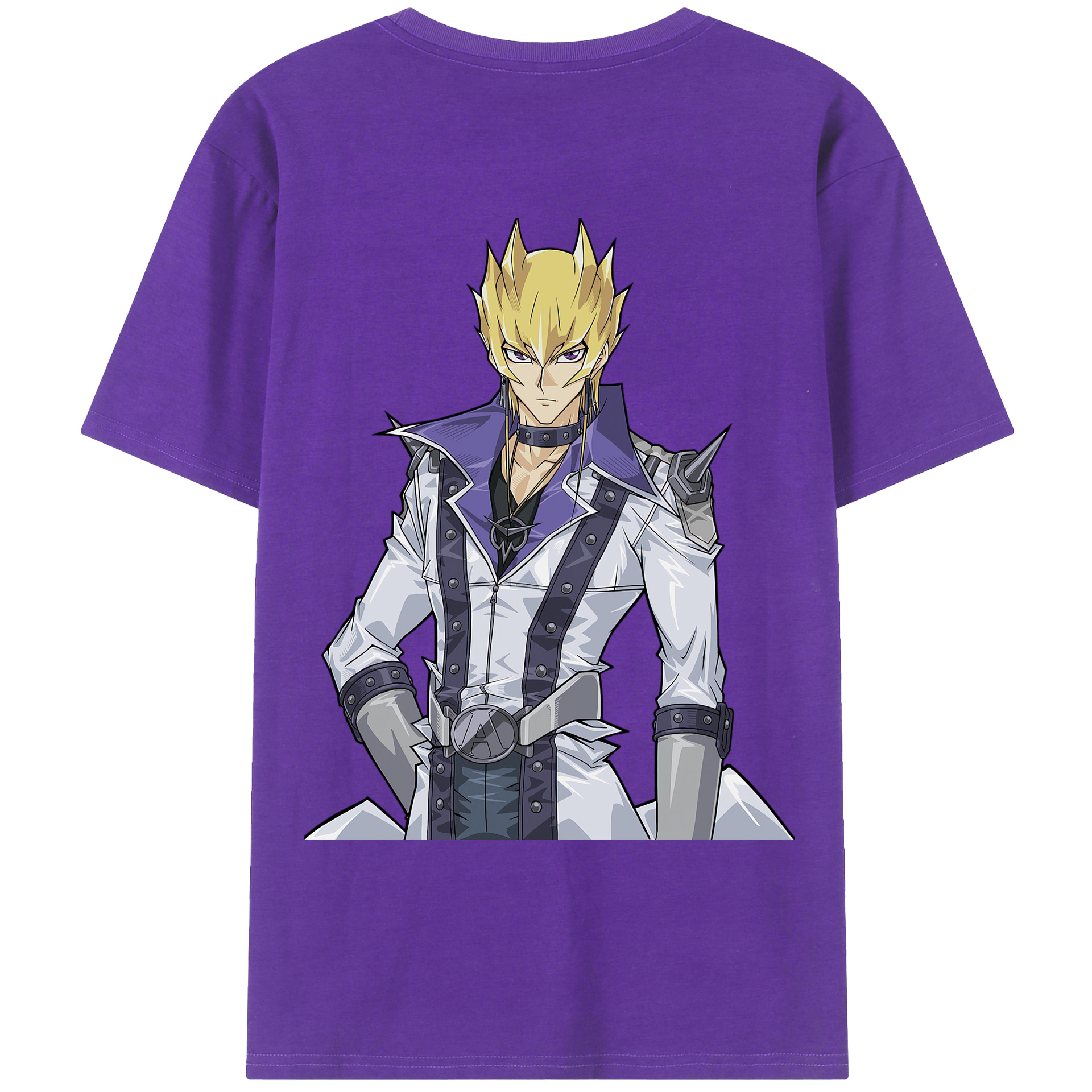 （画像用） 遊☆戯☆王 Yu-Gi-Oh! 綿100％ メンズ半袖Tシャツ（バックプリント） 通気性