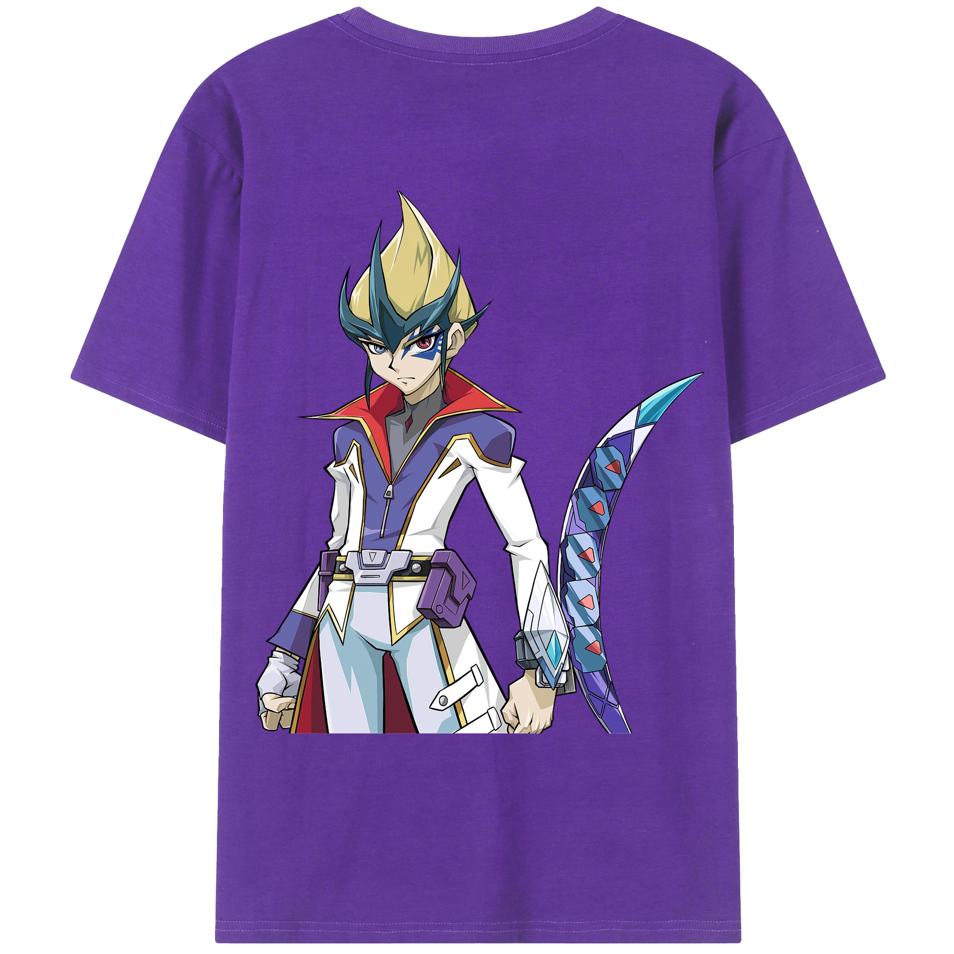 （画像用） 遊☆戯☆王 Yu-Gi-Oh! 綿100％ メンズ半袖Tシャツ（バックプリント） 通気性