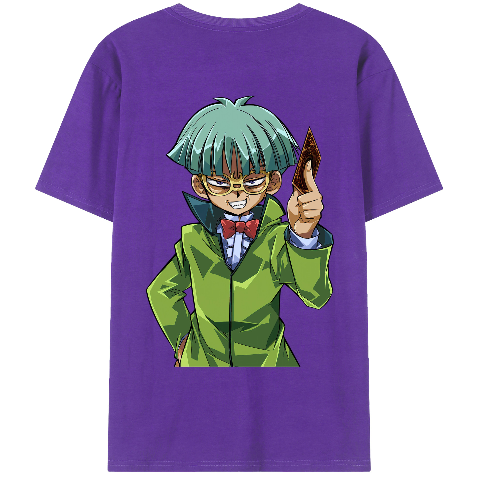 （画像用） 遊☆戯☆王 Yu-Gi-Oh! 綿100％ メンズ半袖Tシャツ（バックプリント） 通気性