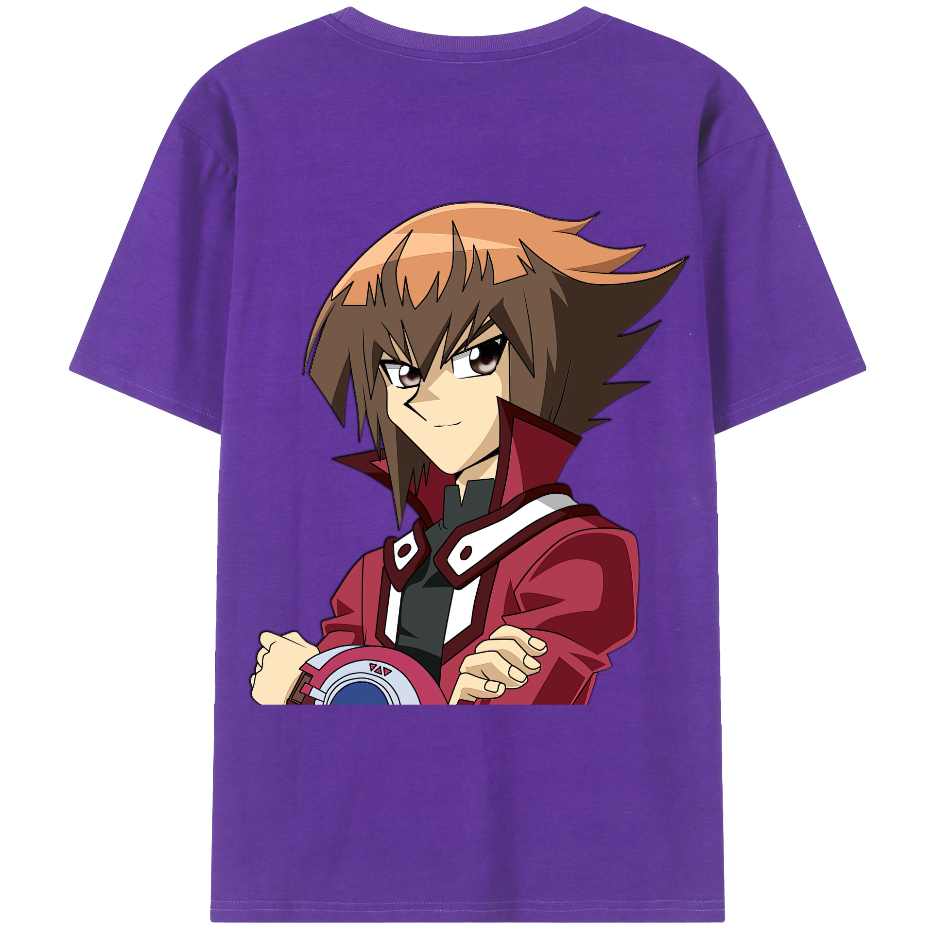 （画像用） 遊☆戯☆王 Yu-Gi-Oh! 綿100％ メンズ半袖Tシャツ（バックプリント） 通気性