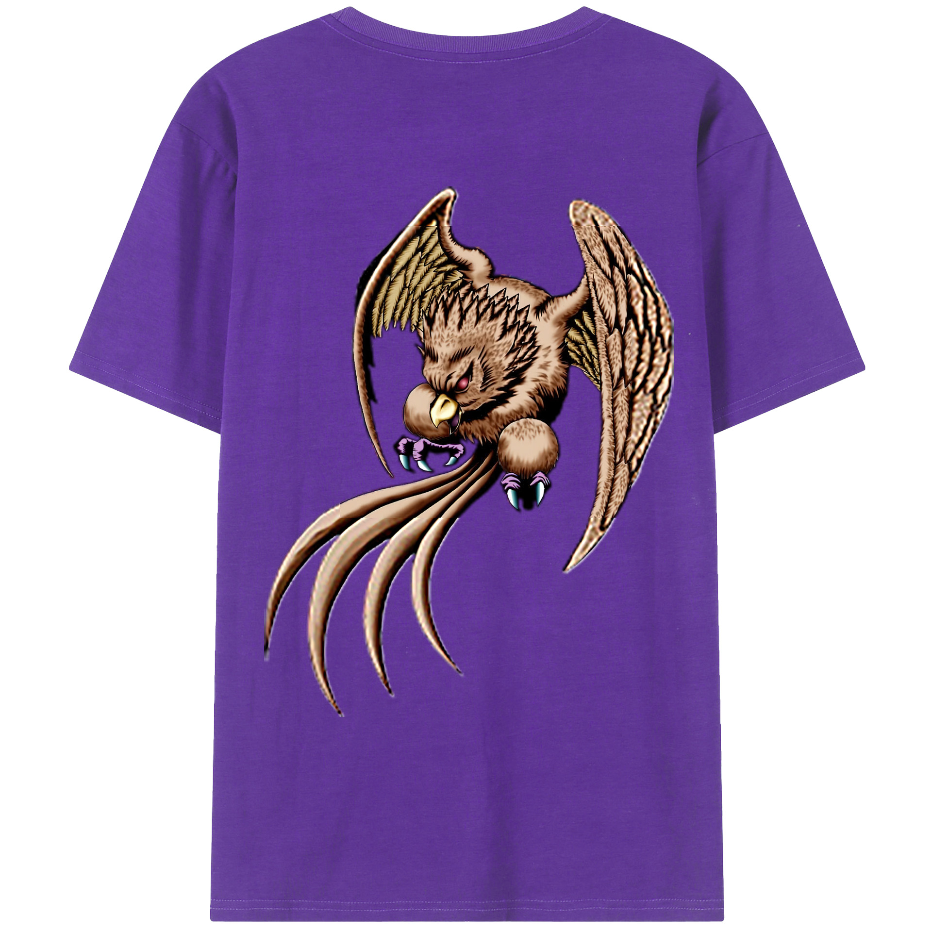 （画像用） 遊☆戯☆王 Yu-Gi-Oh! 綿100％ メンズ半袖Tシャツ（バックプリント） 通気性