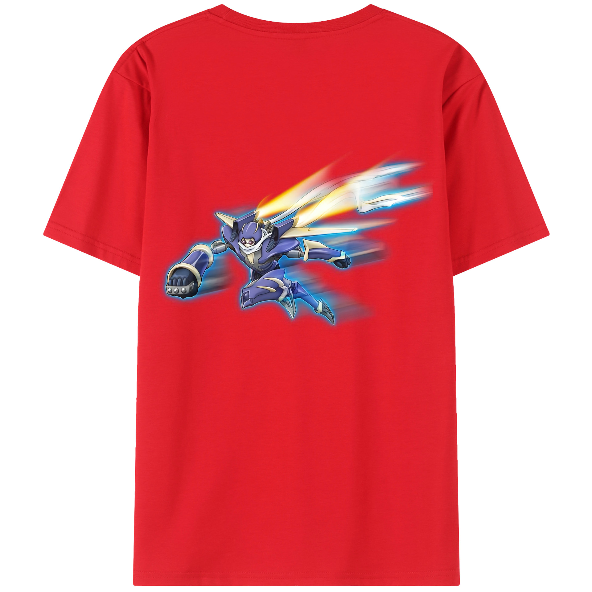 （画像用） 遊☆戯☆王 Yu-Gi-Oh! 綿100％ メンズ半袖Tシャツ（バックプリント） 通気性