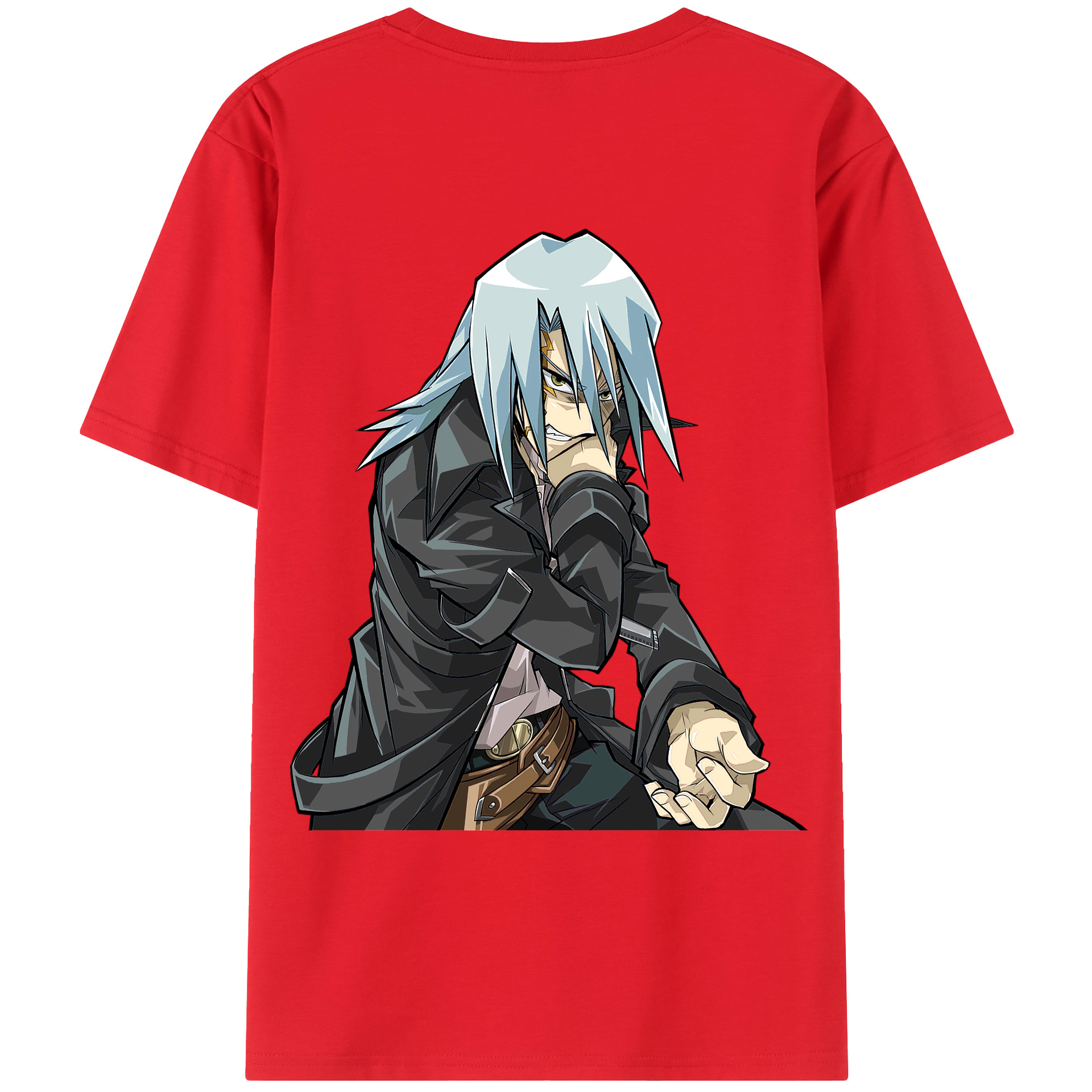 （画像用） 遊☆戯☆王 Yu-Gi-Oh! 綿100％ メンズ半袖Tシャツ（バックプリント） 通気性