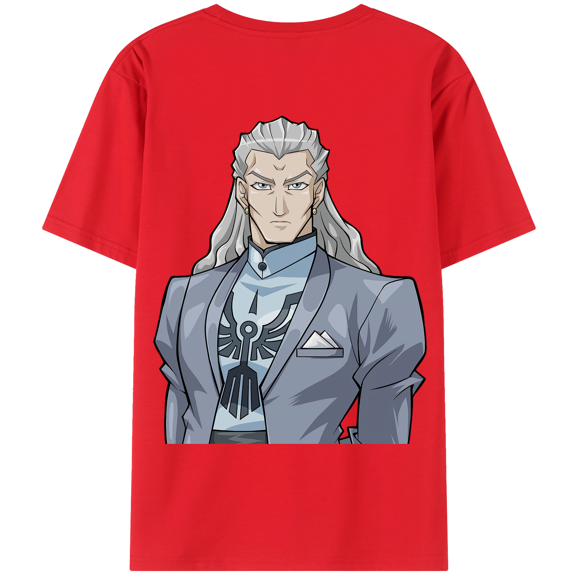 （画像用） 遊☆戯☆王 Yu-Gi-Oh! 綿100％ メンズ半袖Tシャツ（バックプリント） 通気性