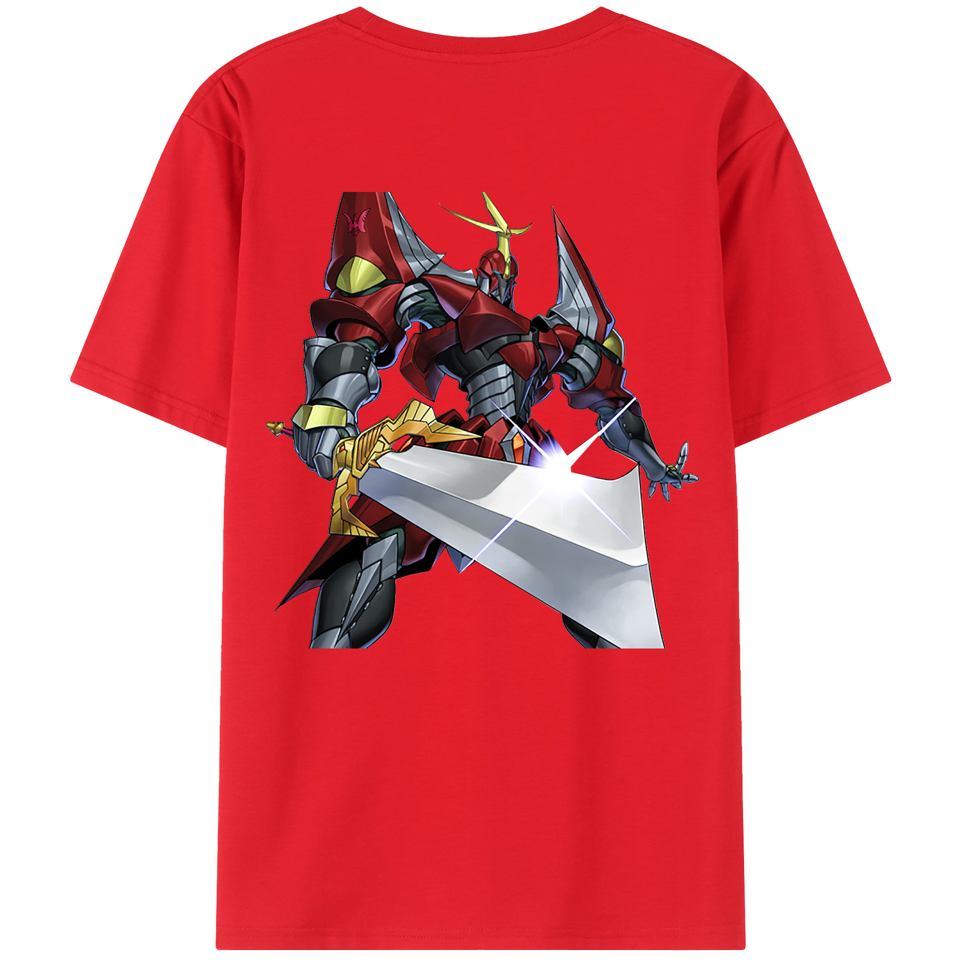 （画像用） 遊☆戯☆王 Yu-Gi-Oh! 綿100％ メンズ半袖Tシャツ（バックプリント） 通気性