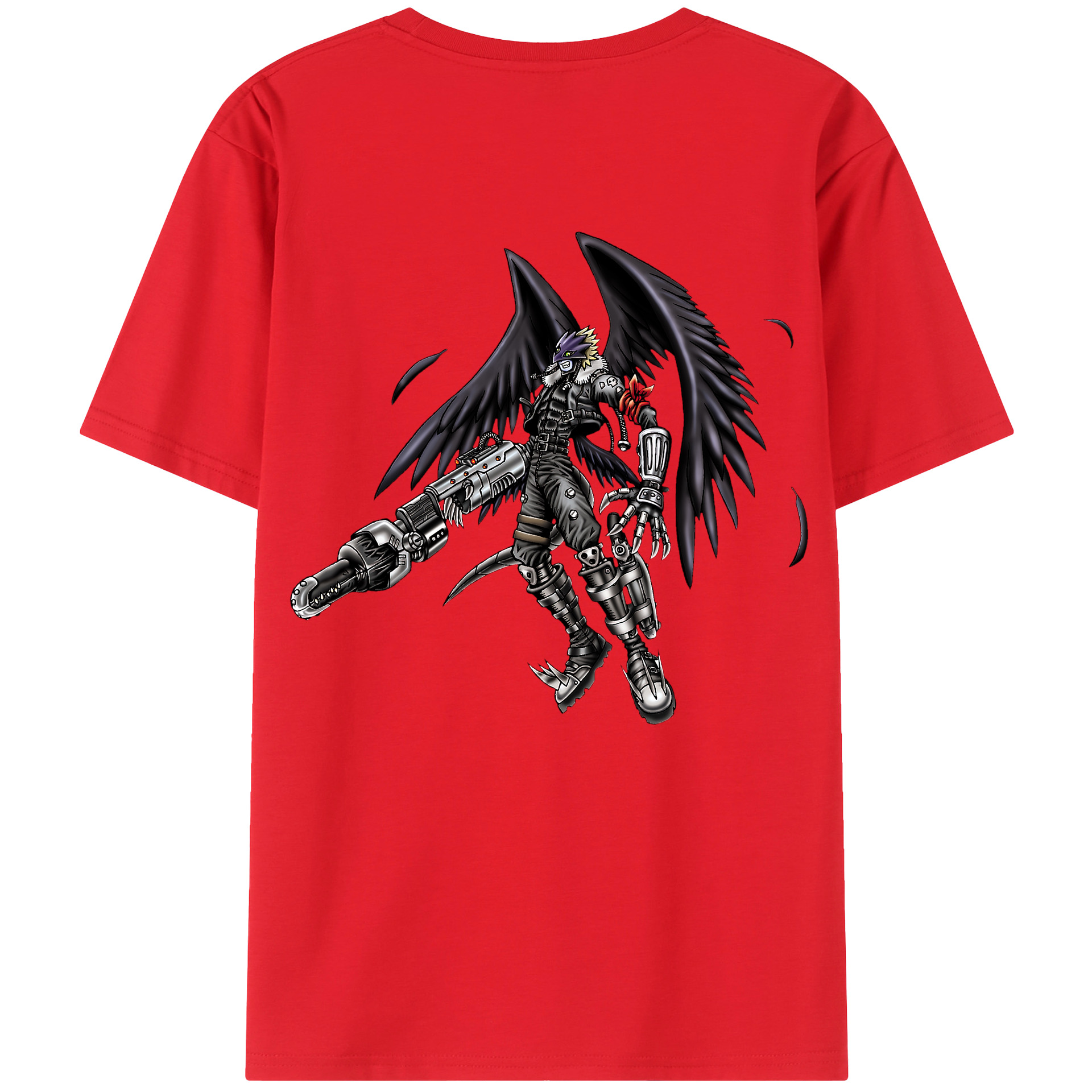 （画像用） 遊☆戯☆王 Yu-Gi-Oh! 綿100％ メンズ半袖Tシャツ（バックプリント） 通気性