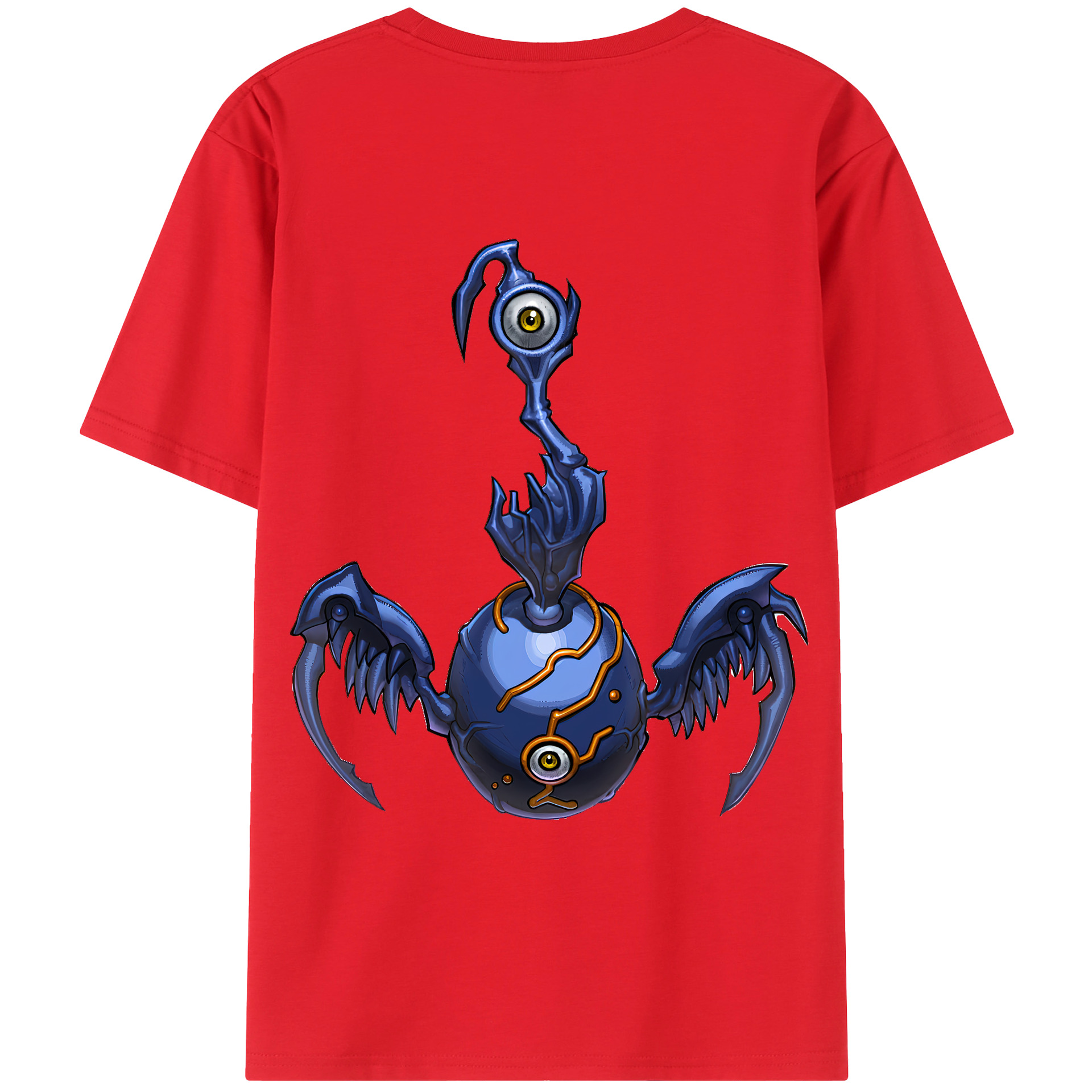 （画像用） 遊☆戯☆王 Yu-Gi-Oh! 綿100％ メンズ半袖Tシャツ（バックプリント） 通気性