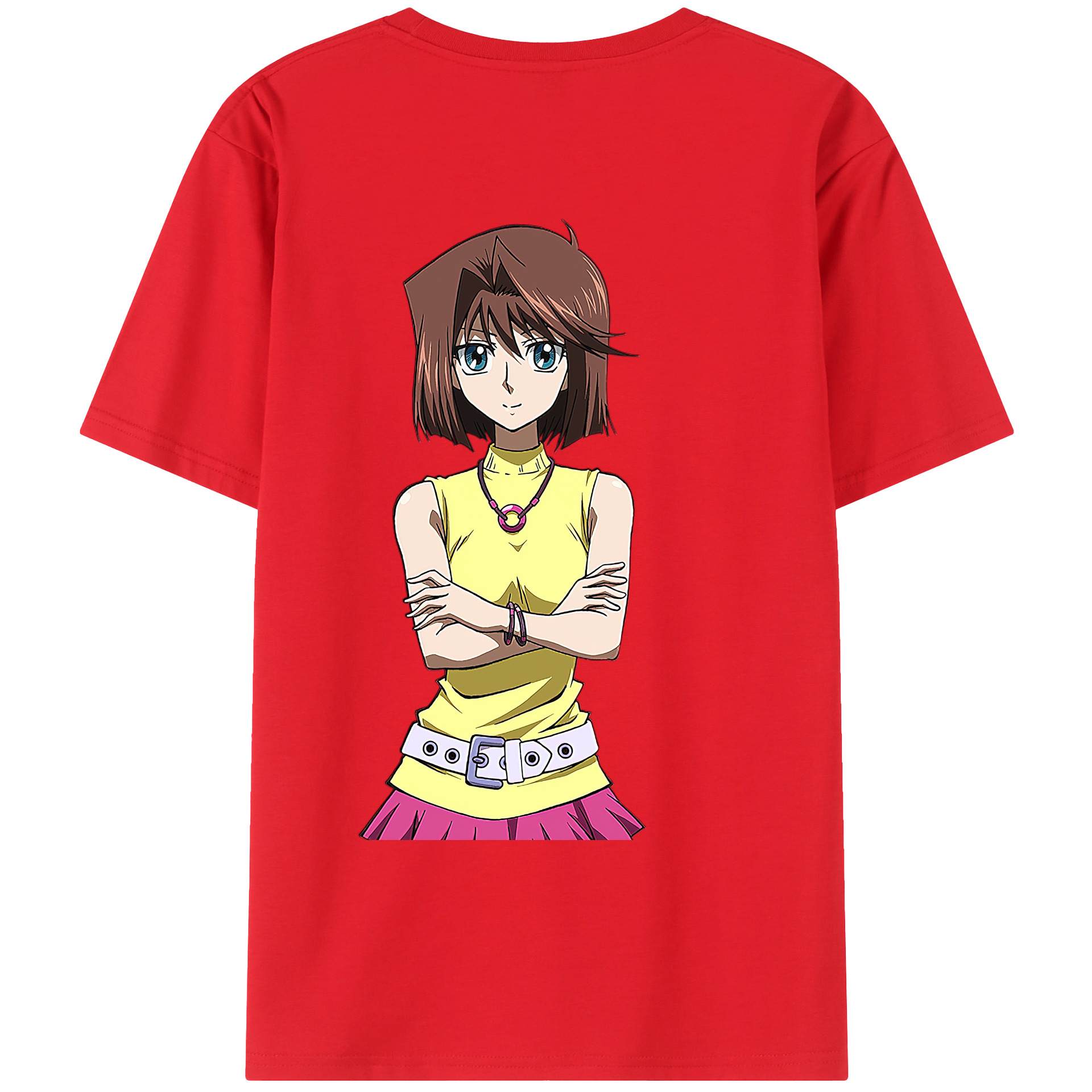 （画像用） 遊☆戯☆王 Yu-Gi-Oh! 綿100％ メンズ半袖Tシャツ（バックプリント） 通気性