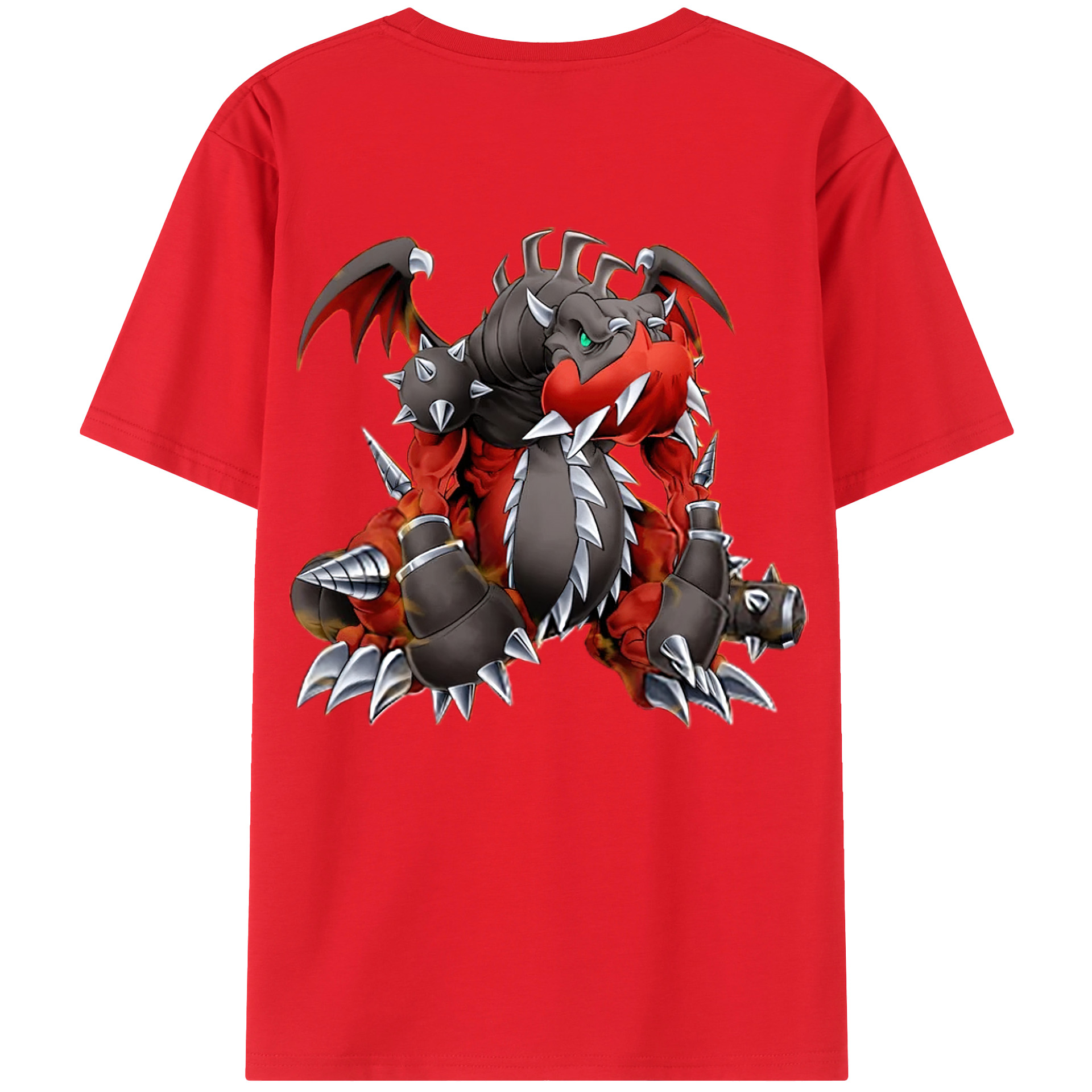 （画像用） 遊☆戯☆王 Yu-Gi-Oh! 綿100％ メンズ半袖Tシャツ（バックプリント） 通気性