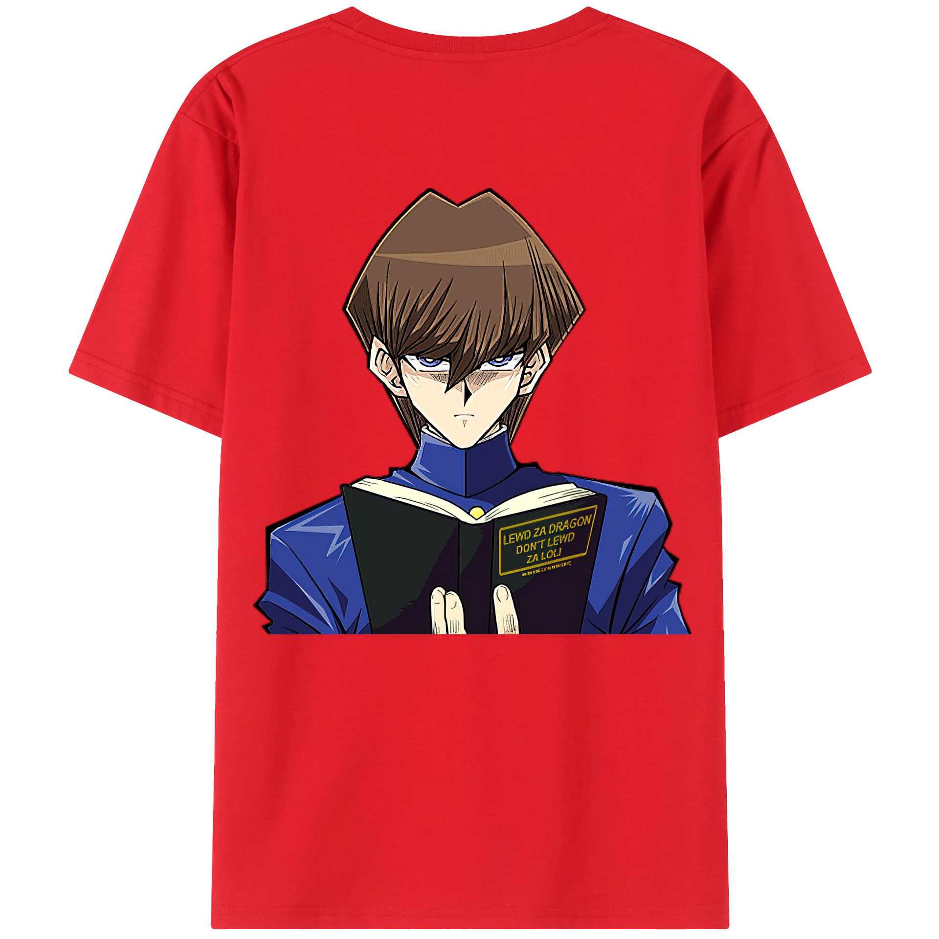 （画像用） 遊☆戯☆王 Yu-Gi-Oh! 綿100％ メンズ半袖Tシャツ（バックプリント） 通気性