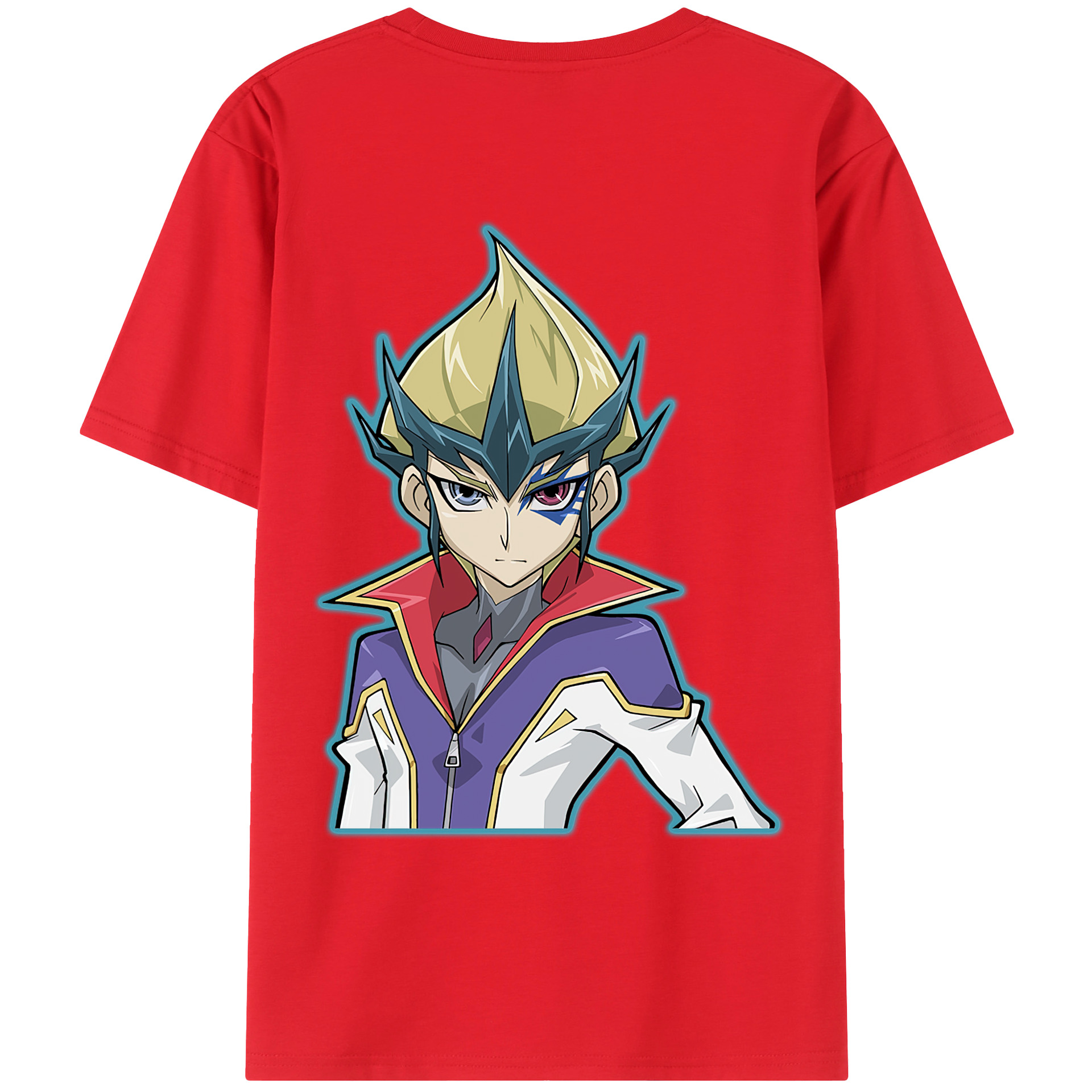 （画像用） 遊☆戯☆王 Yu-Gi-Oh! 綿100％ メンズ半袖Tシャツ（バックプリント） 通気性