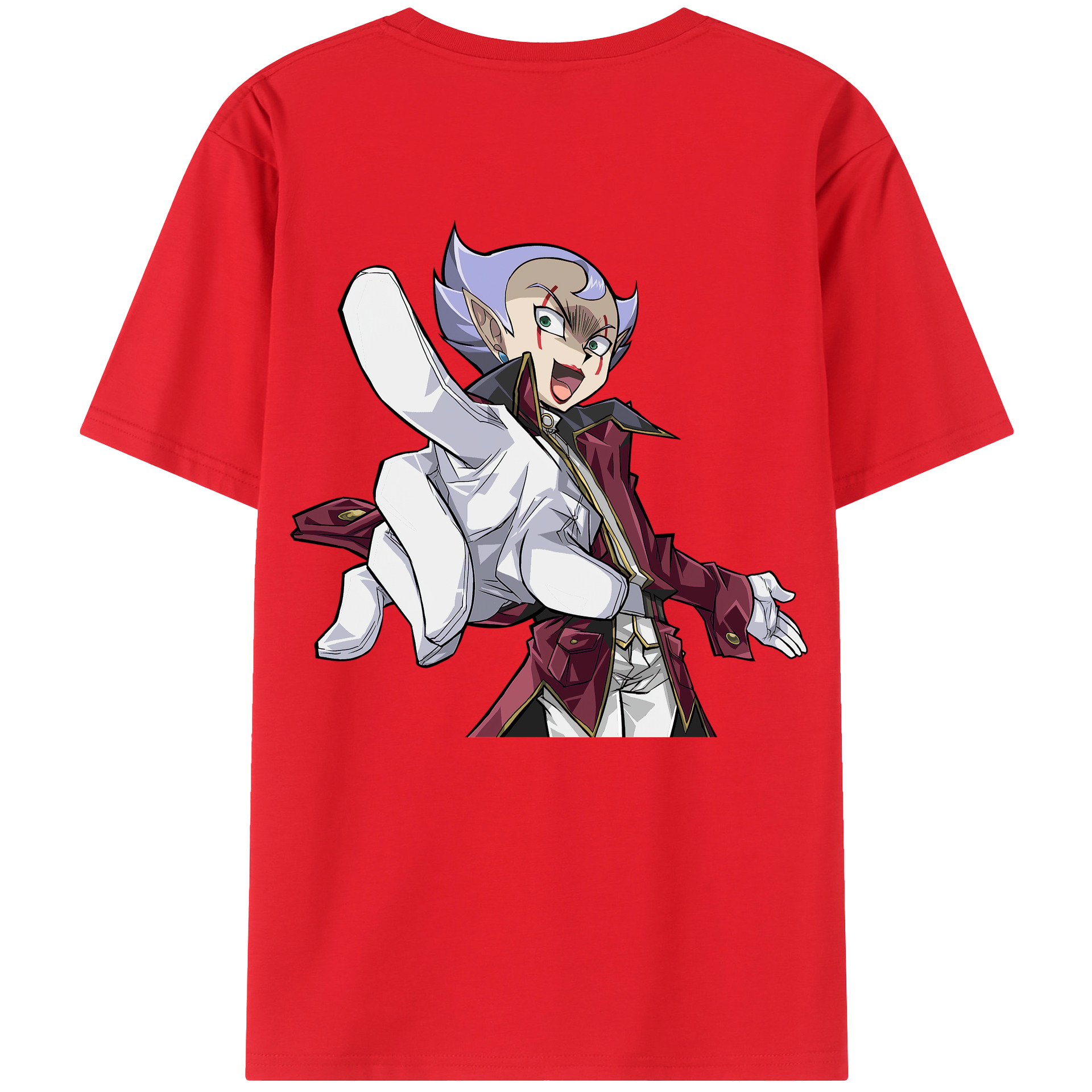 （画像用） 遊☆戯☆王 Yu-Gi-Oh! 綿100％ メンズ半袖Tシャツ（バックプリント） 通気性