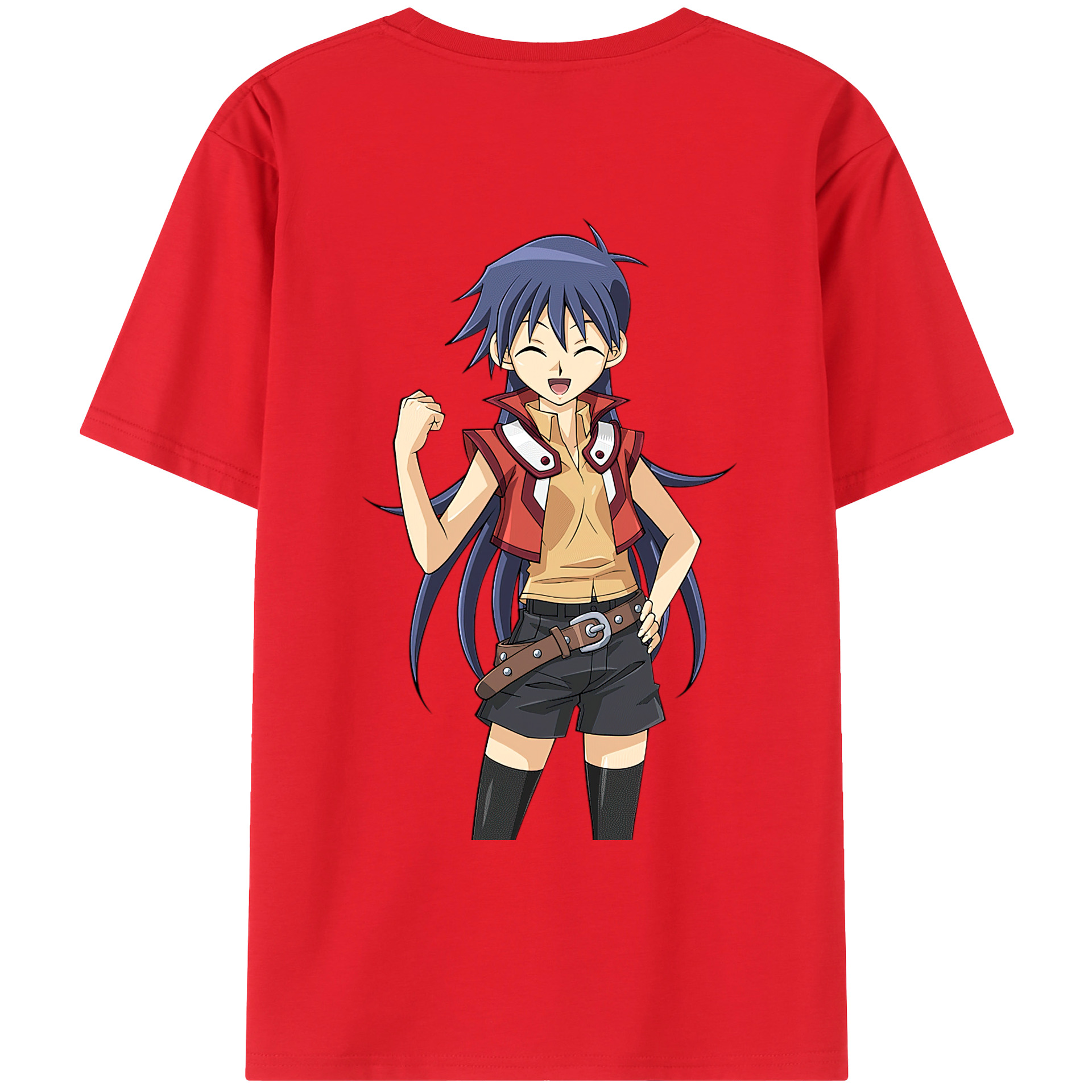 （画像用） 遊☆戯☆王 Yu-Gi-Oh! 綿100％ メンズ半袖Tシャツ（バックプリント） 通気性