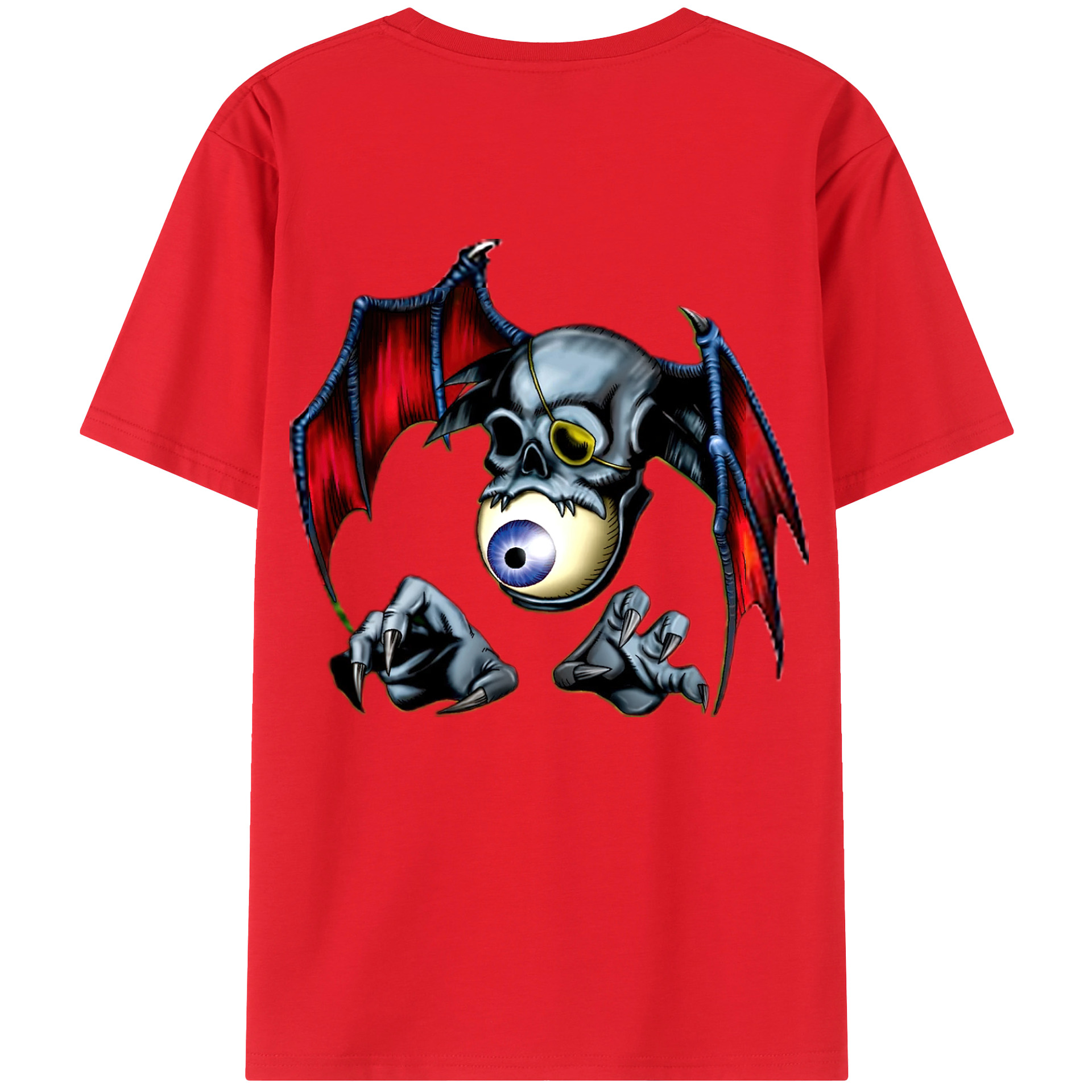 （画像用） 遊☆戯☆王 Yu-Gi-Oh! 綿100％ メンズ半袖Tシャツ（バックプリント） 通気性