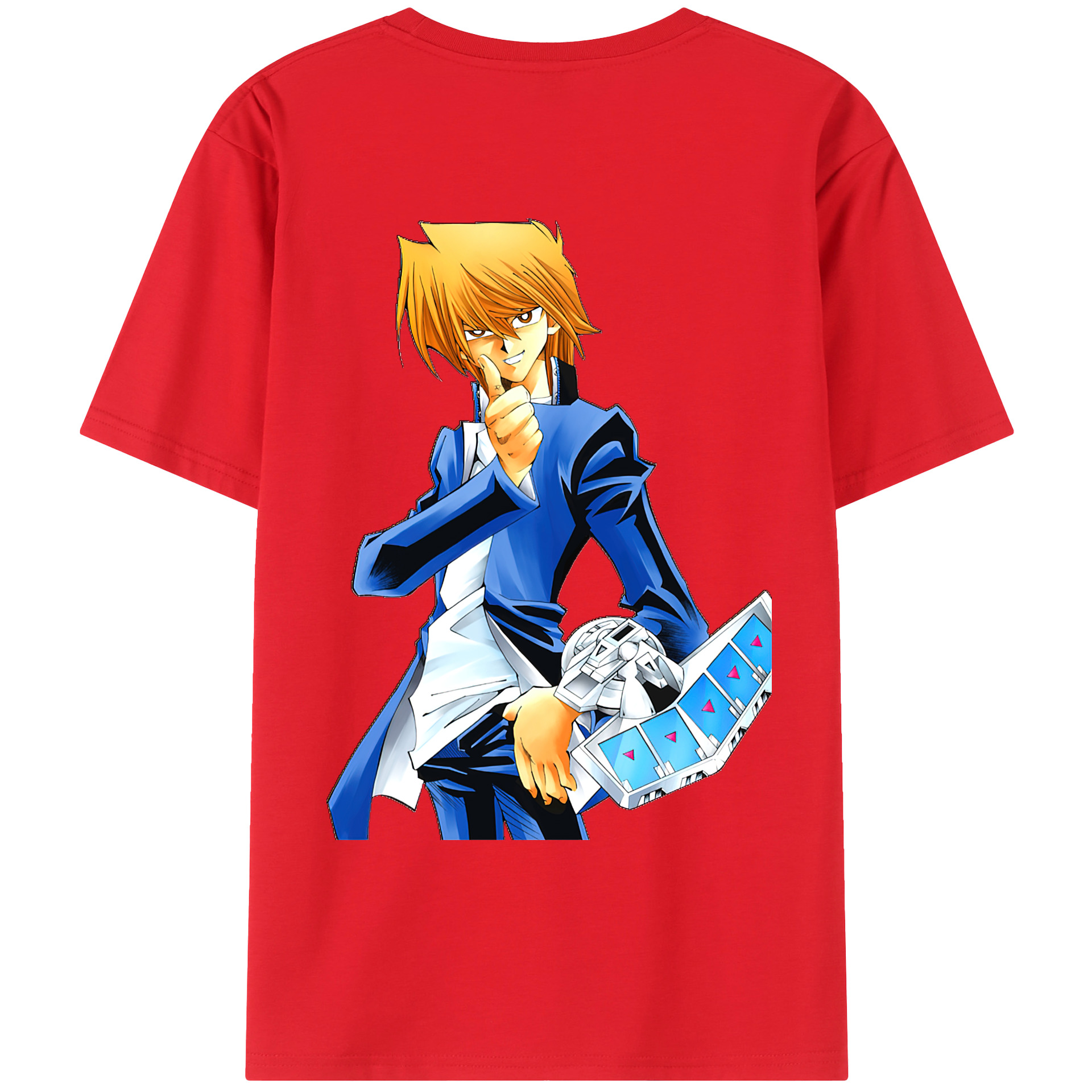 （画像用） 遊☆戯☆王 Yu-Gi-Oh! 綿100％ メンズ半袖Tシャツ（バックプリント） 通気性