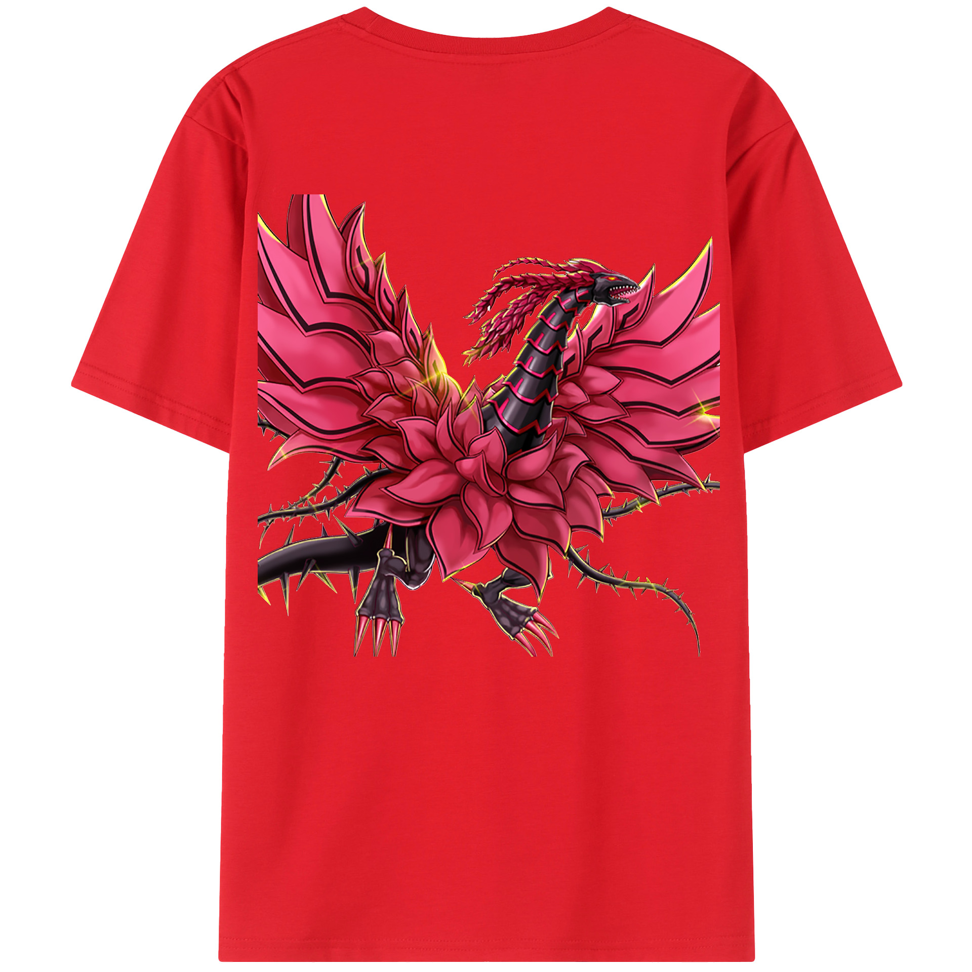 （画像用） 遊☆戯☆王 Yu-Gi-Oh! 綿100％ メンズ半袖Tシャツ（バックプリント） 通気性